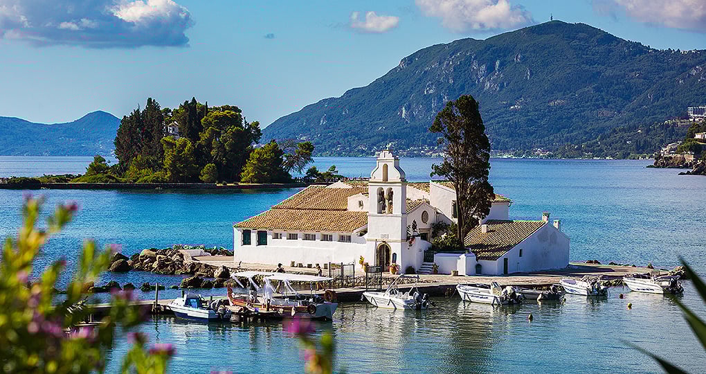 Join the ranks of James Bond when vising Vlacherna Monastery, used in For Your Eyes Only