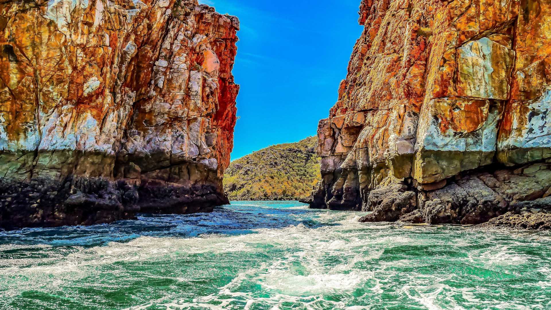 Scenic view of the Horizontal Falls