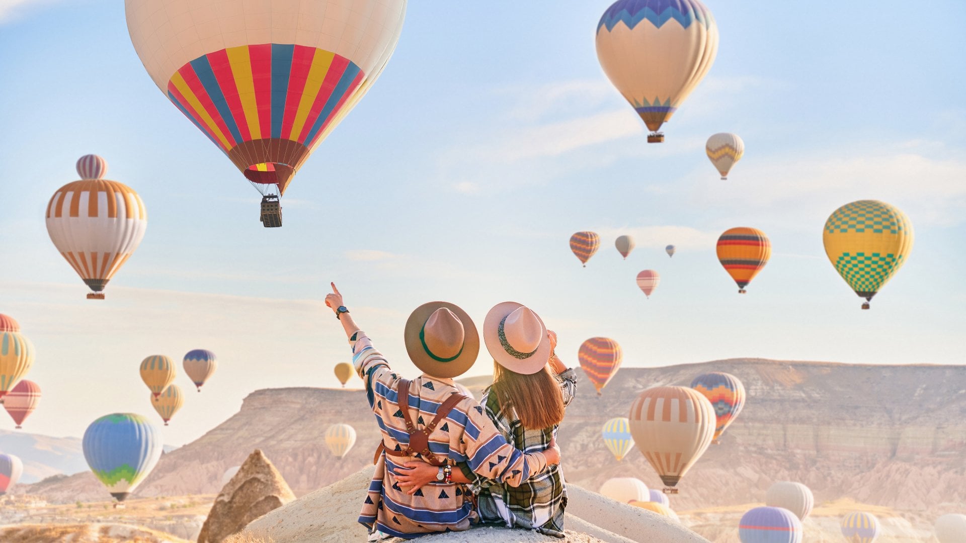 Hot air baloons in Cappadocia Turkey