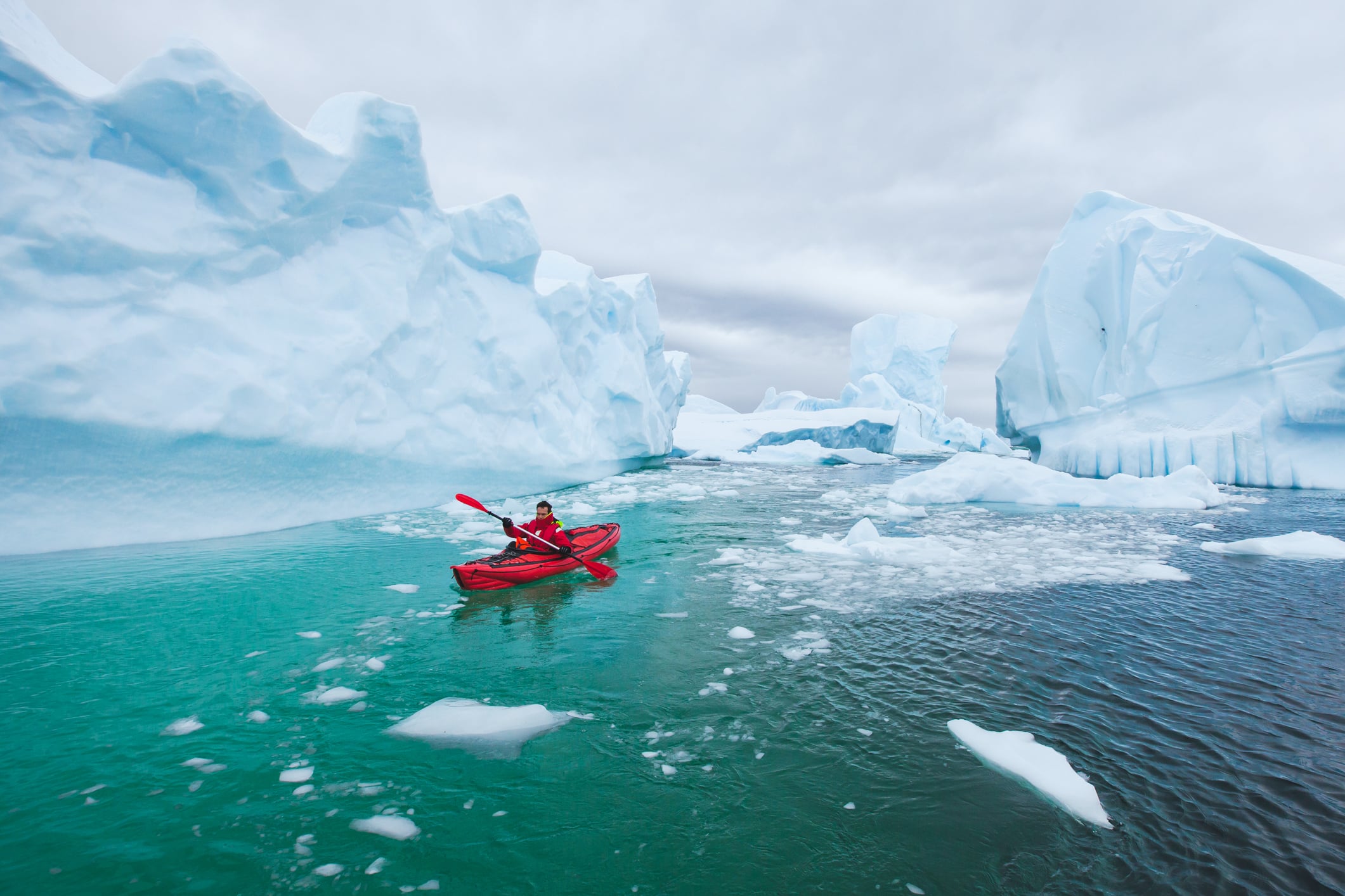 Kayaking in Antarctica