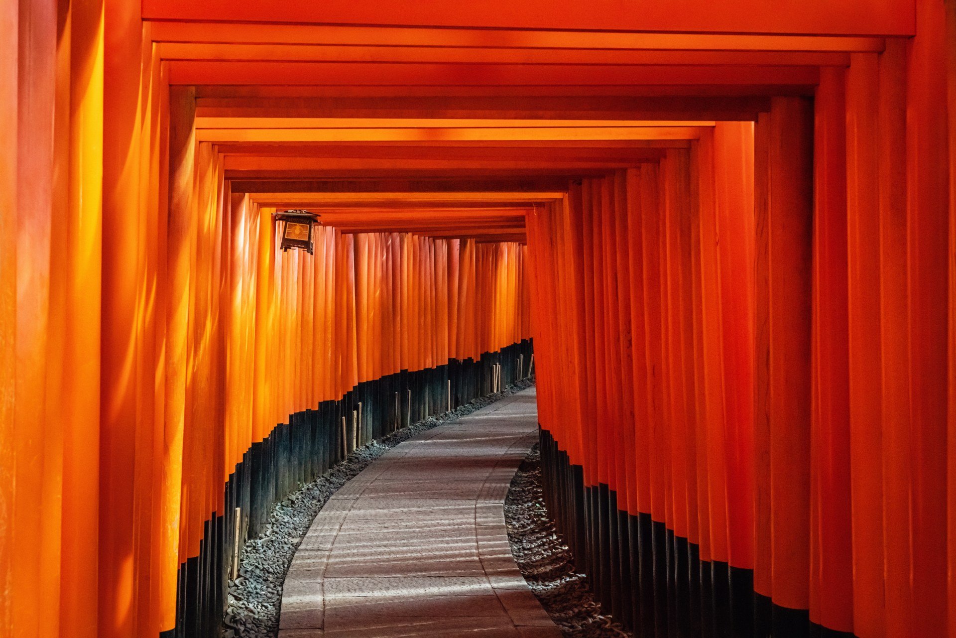 Red Torii Gate at Fushimi Inari Shrine
