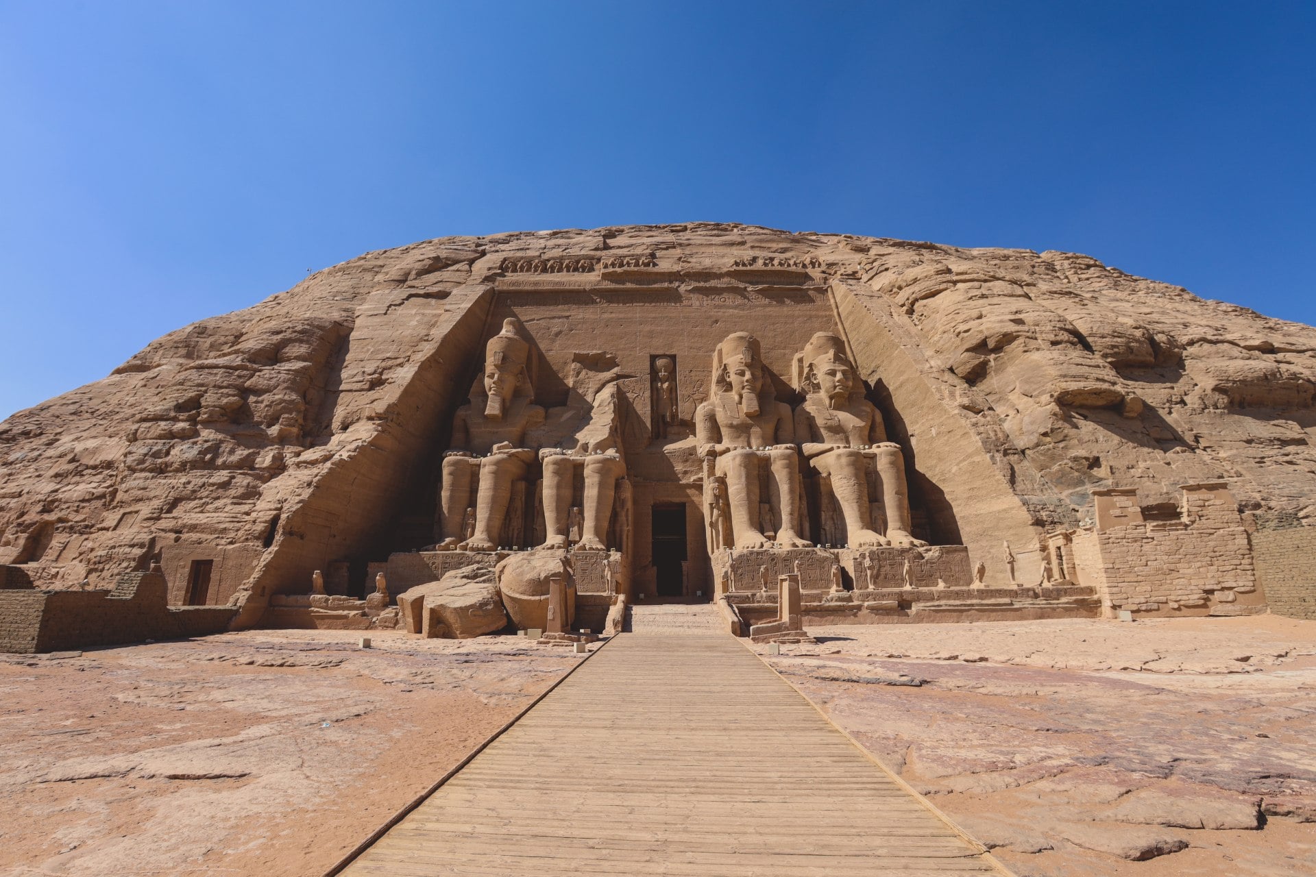 Entrance to the Great Temple at Abu Simbel