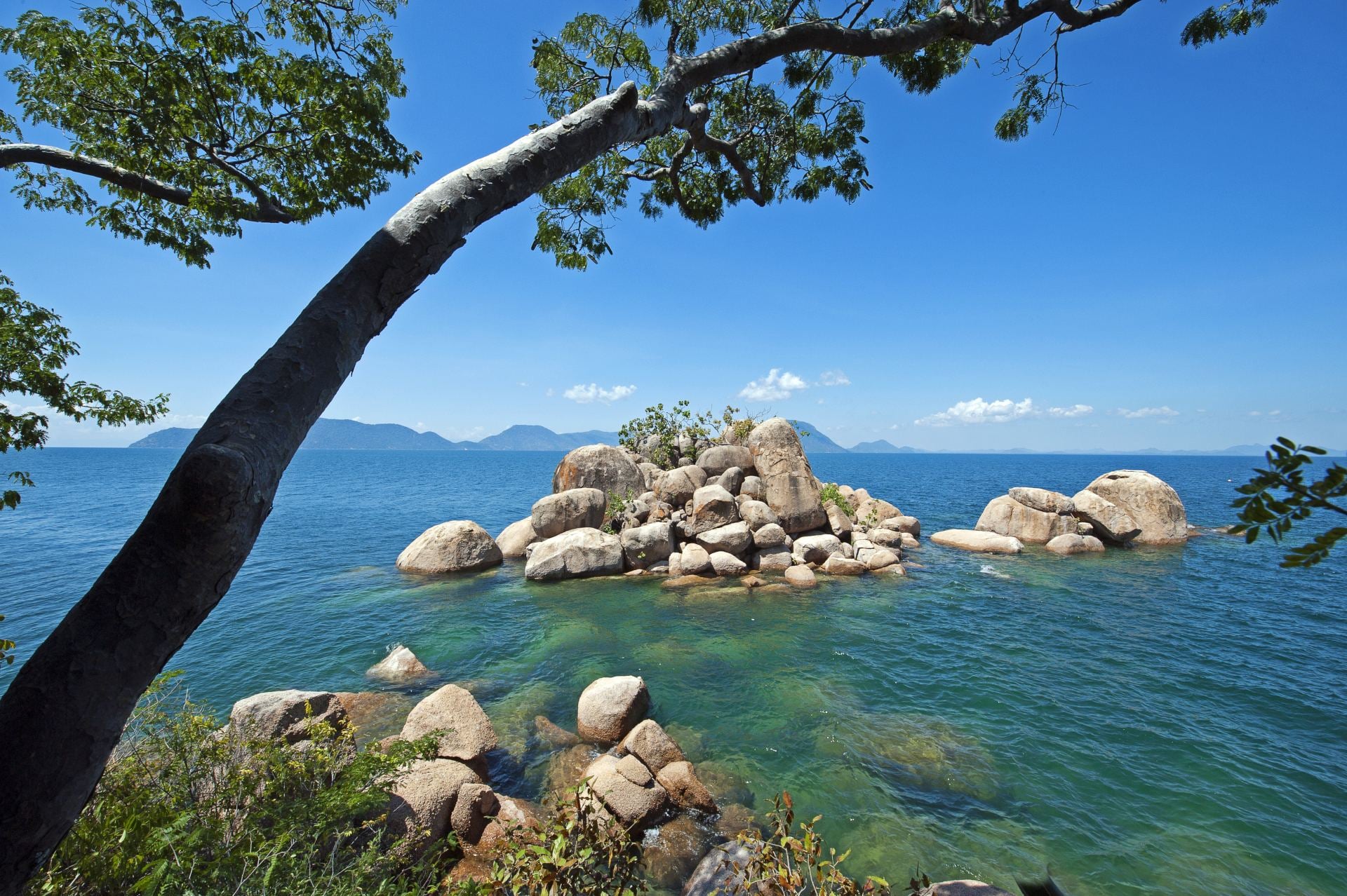 View from Mumbo Island, Lake Malawi.