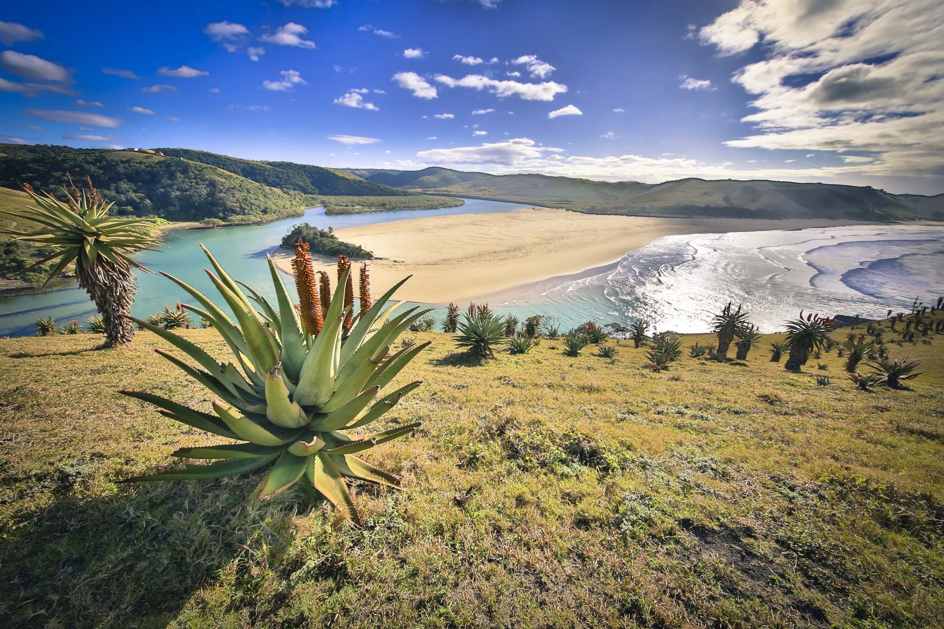 Umtata River mouth in Eastern Cape, South Africa