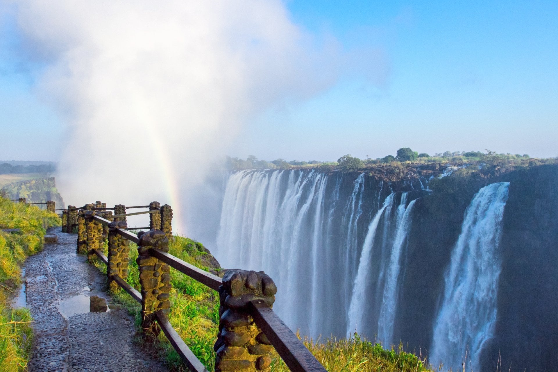 View of Victoria Falls at Zambia