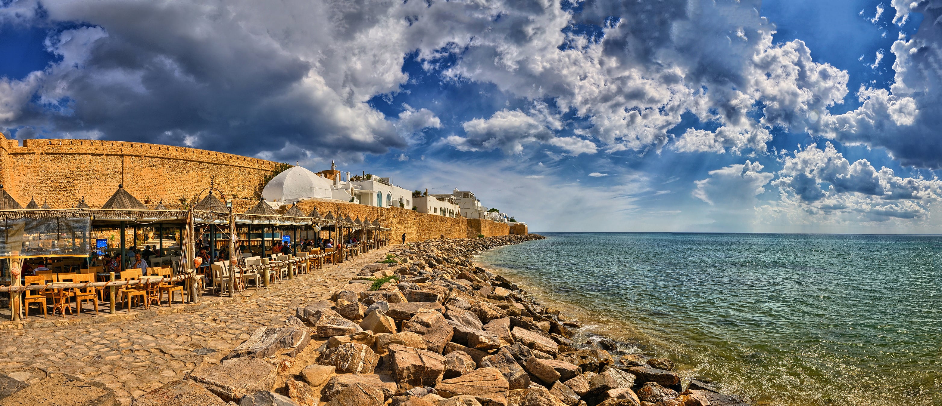 The beachside town of Hammamet