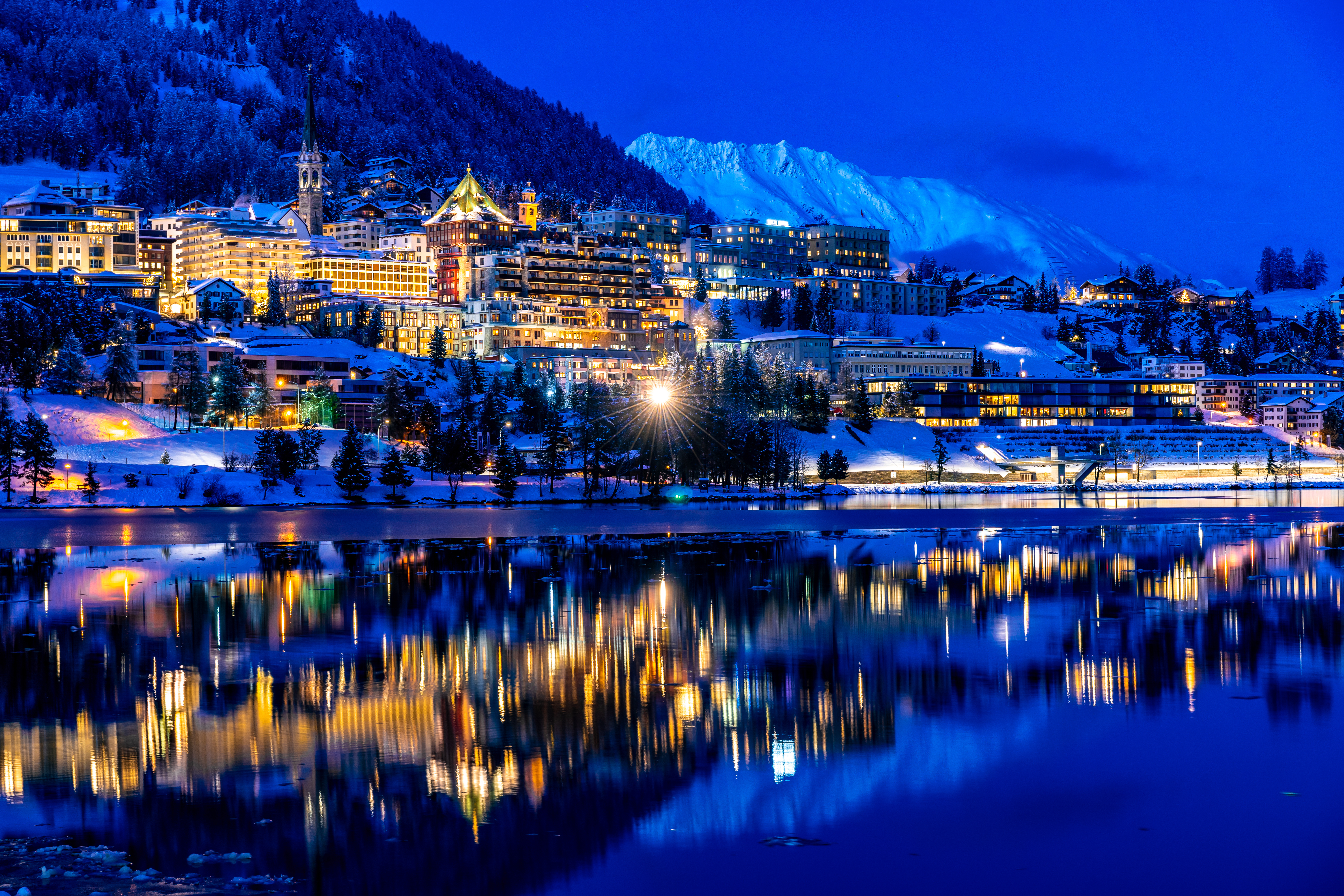 The resort town of St. Moritz has hosted the Winter Olympics twice