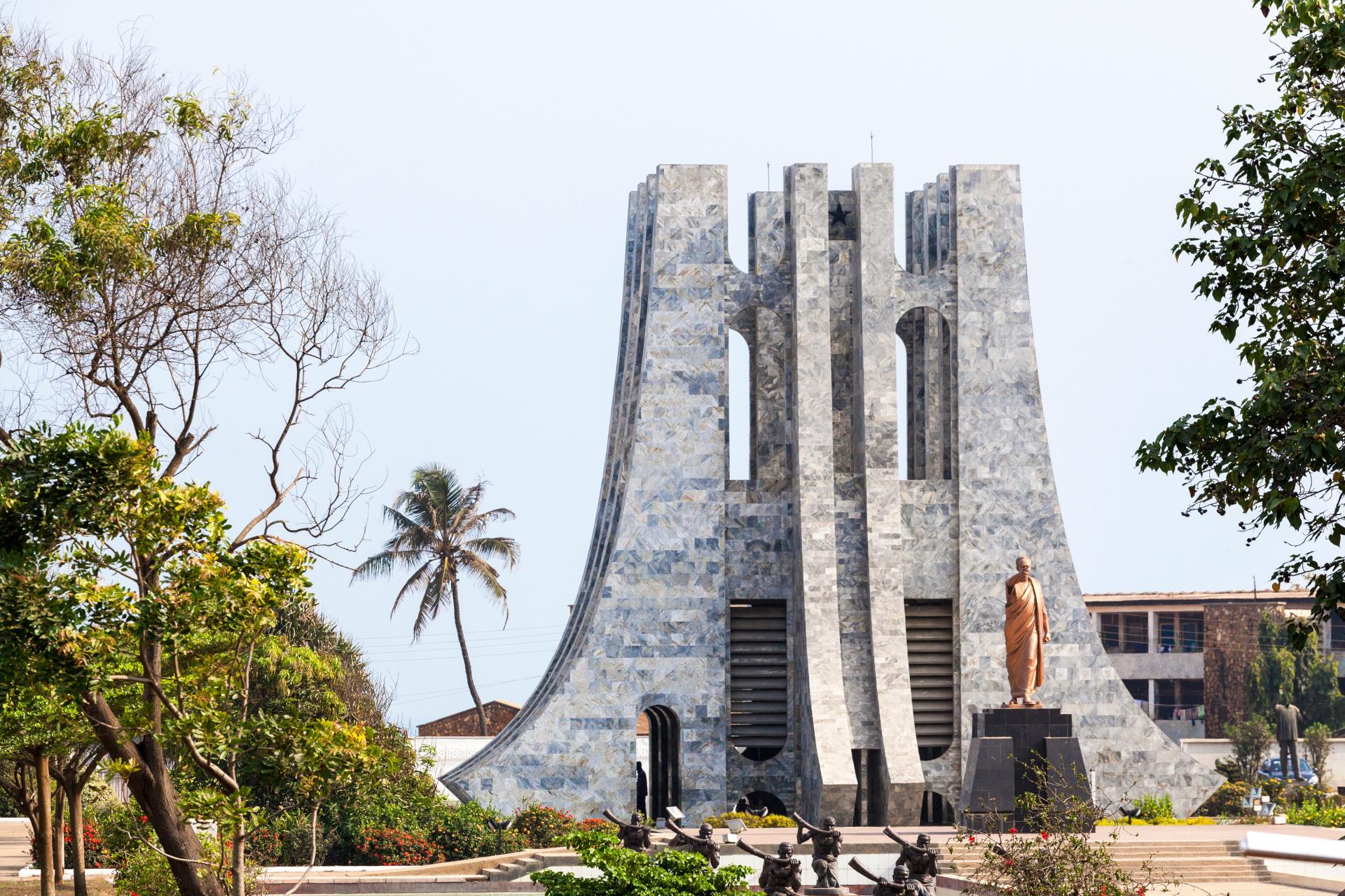 Kwame Nkrumah Memorial Park, honoring Ghana's first President, Dr. Kwame Nkrumah