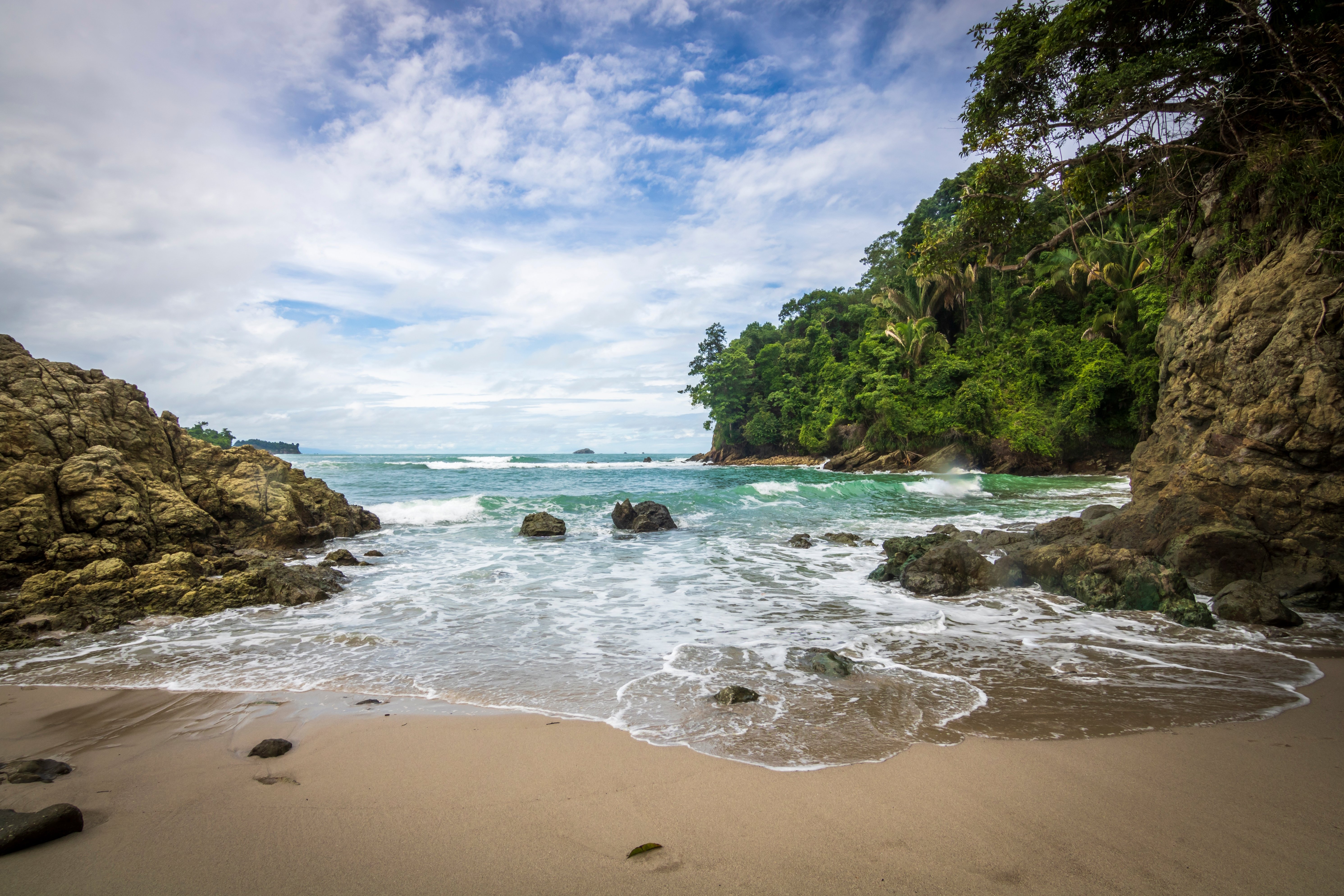 Paradisiacal beach of Escondido, Costa Rica