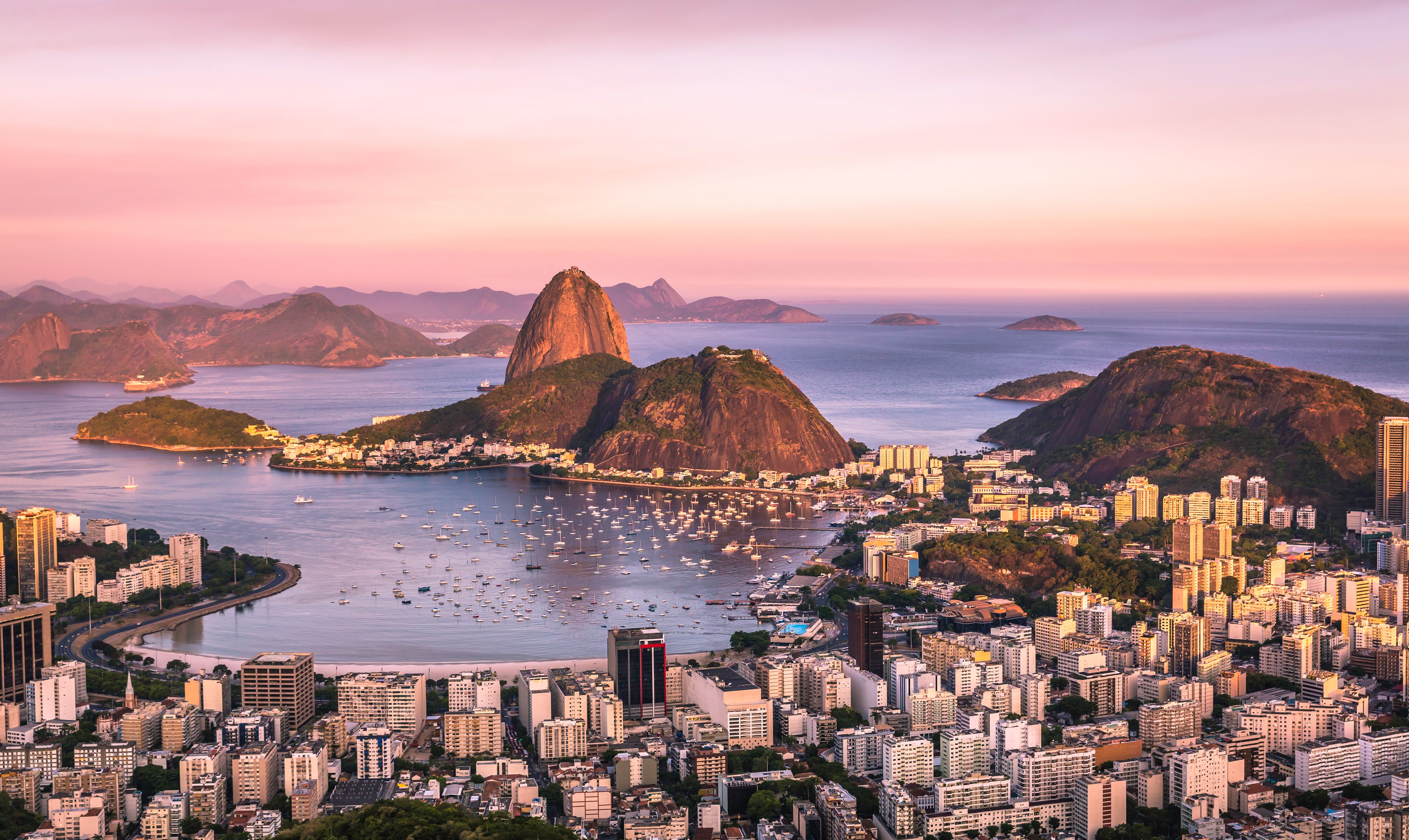 Sunset over Rio de Janeiro