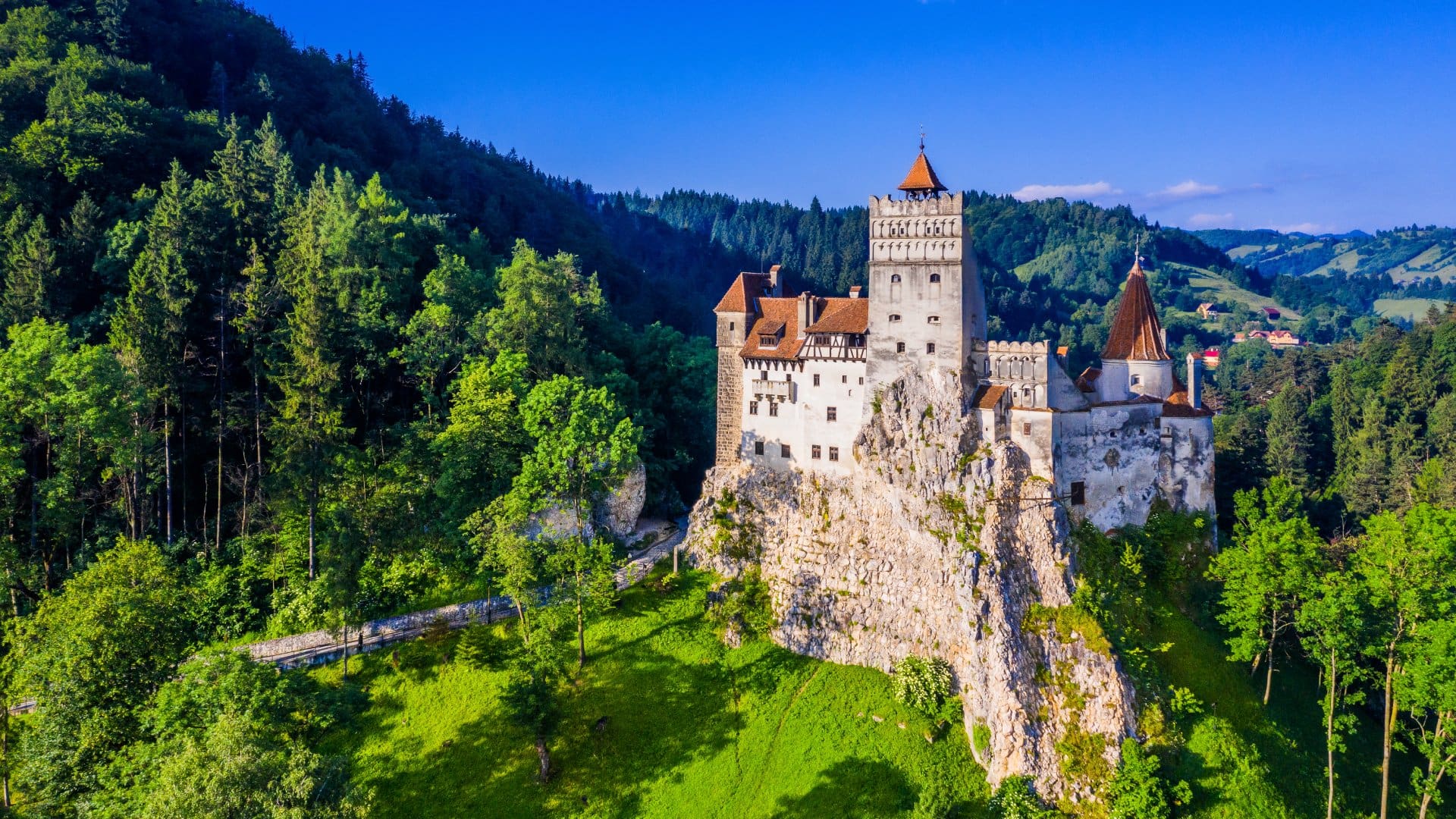 The medieval Castle of Bran, known for the myth of Dracula.