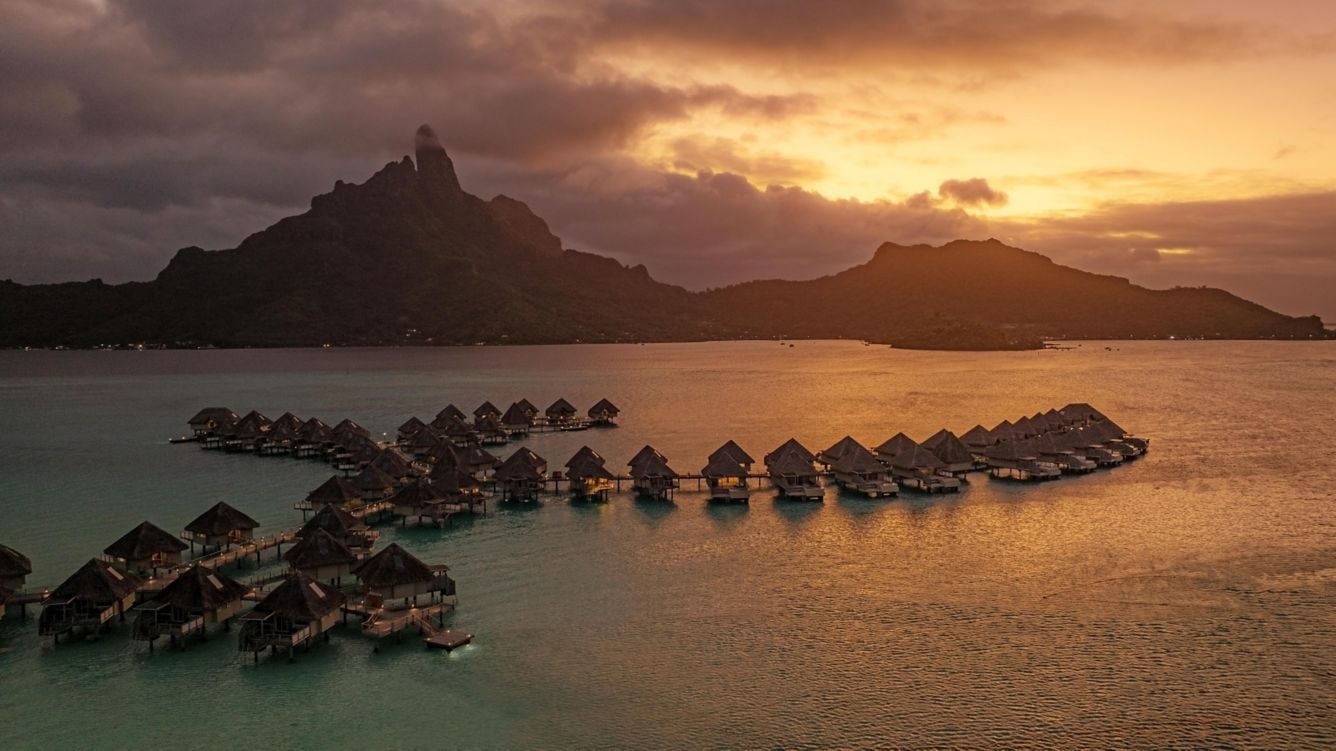 The luxurious Westin Bora Bora