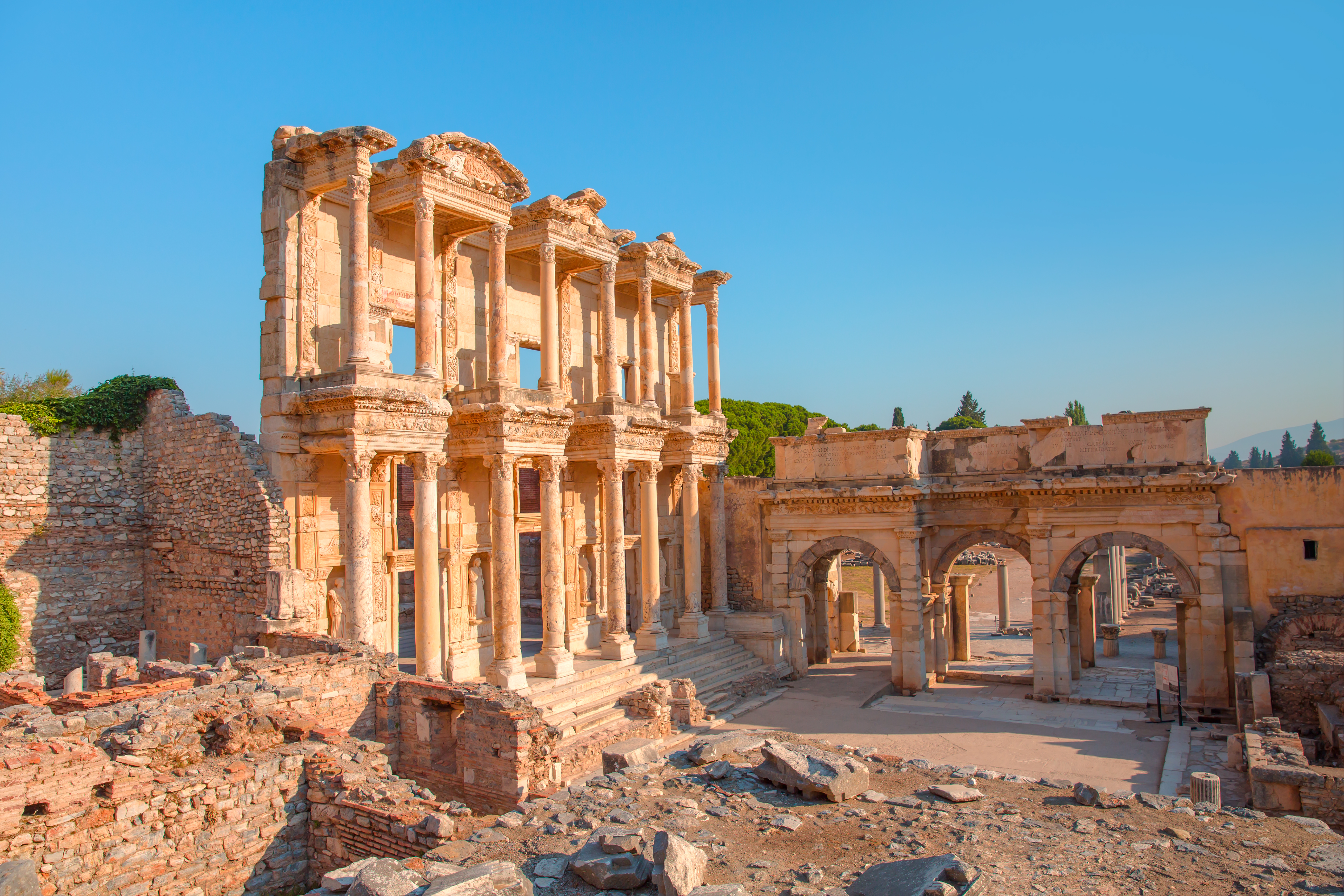 Library of Celsus in the ancient city of Ephesus, a UNESCO World Heritage site in Izmir