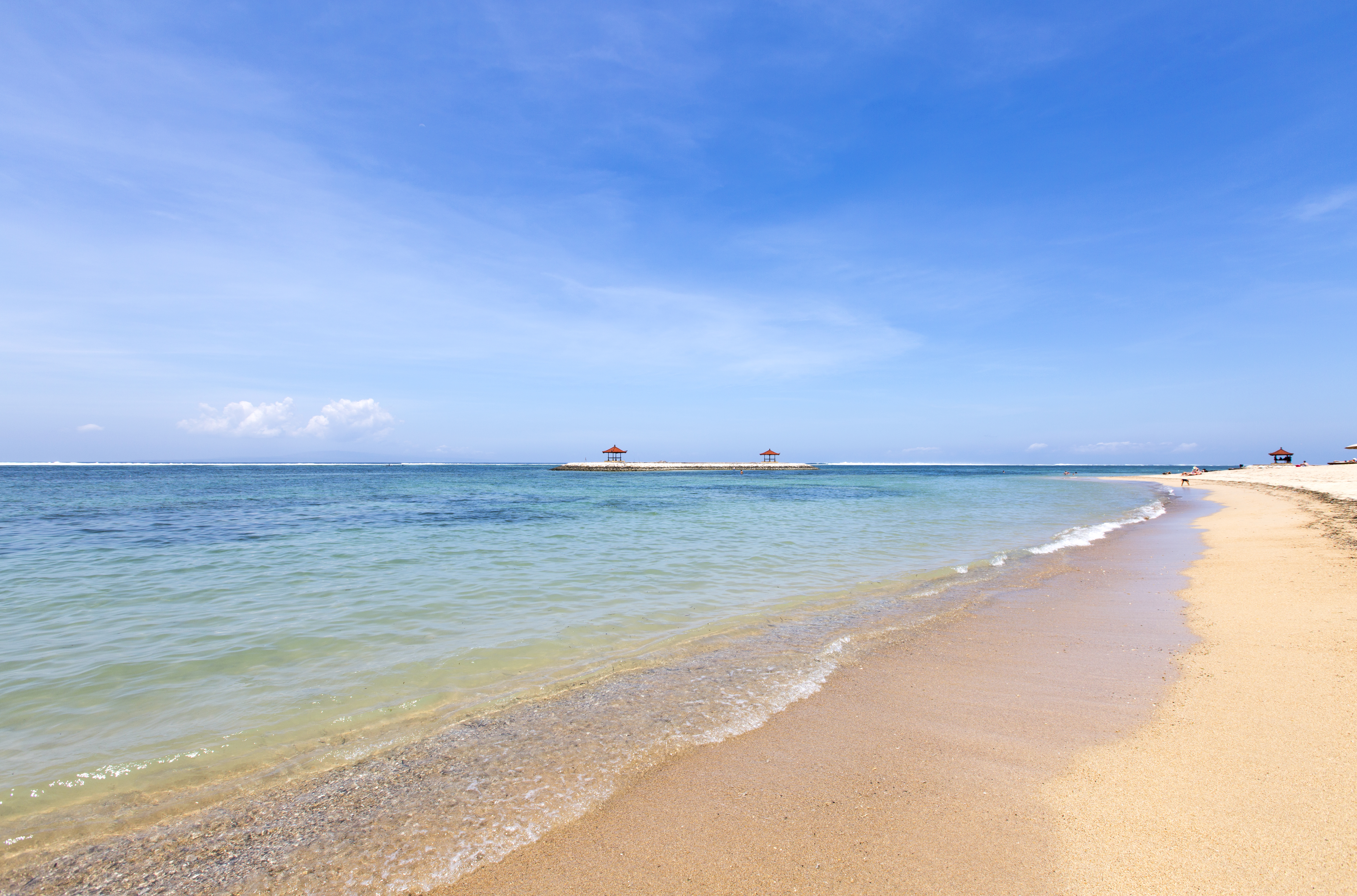Sanur Beach at Bali.