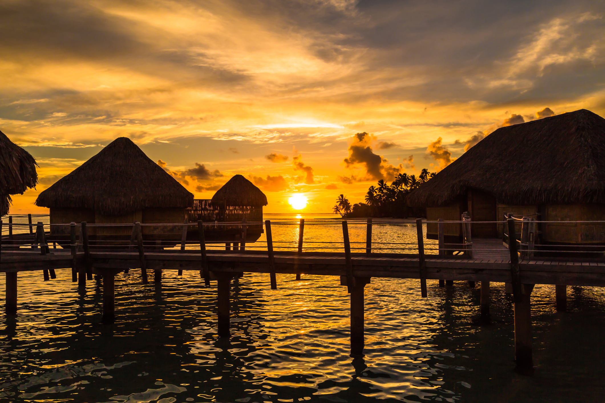Sunset in Moorea