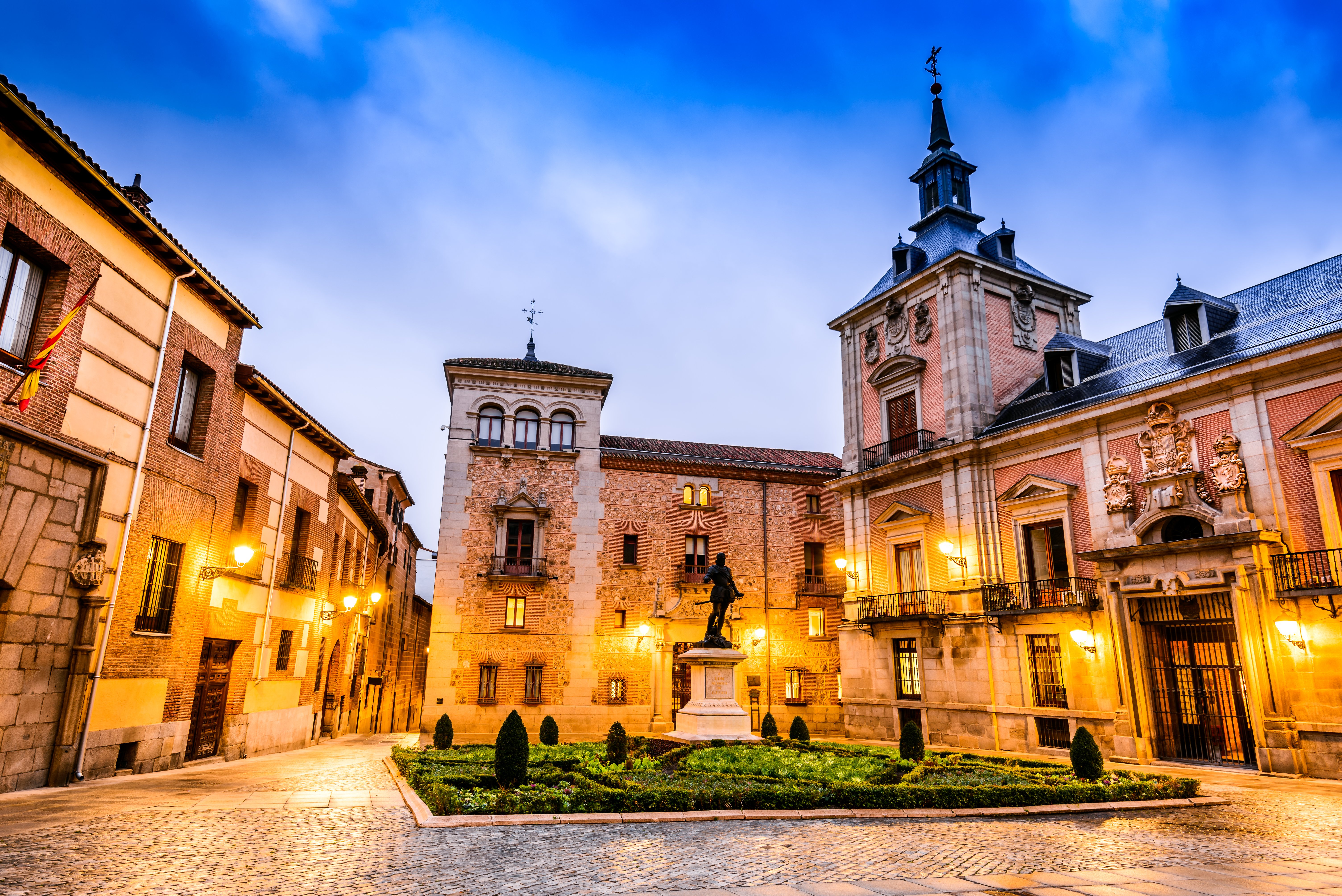Plaza de La Villa in the old town of Madrid is probably the oldest civil square dating back to 15th century.