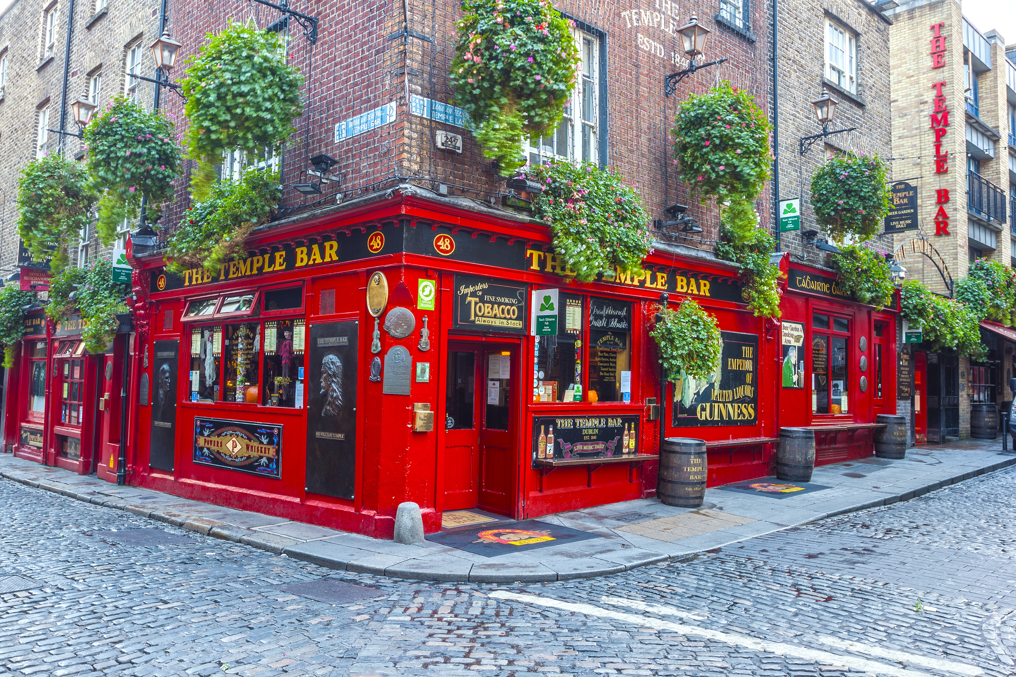 The Temple Bar in Dublin.