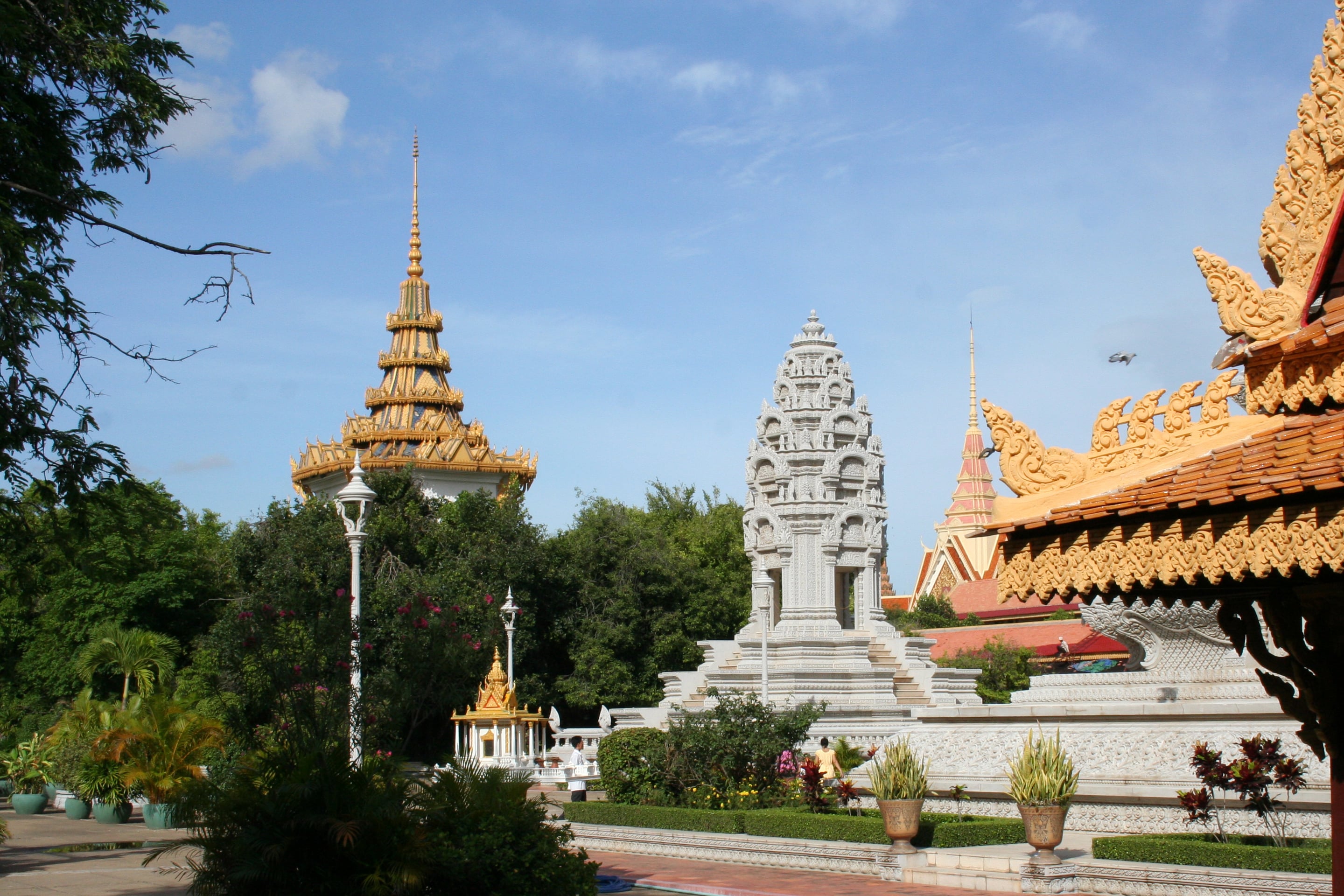 Silver Pagoda, famous temple located in the complex of the Royal Palace of Phnon Penh, Cambodia.