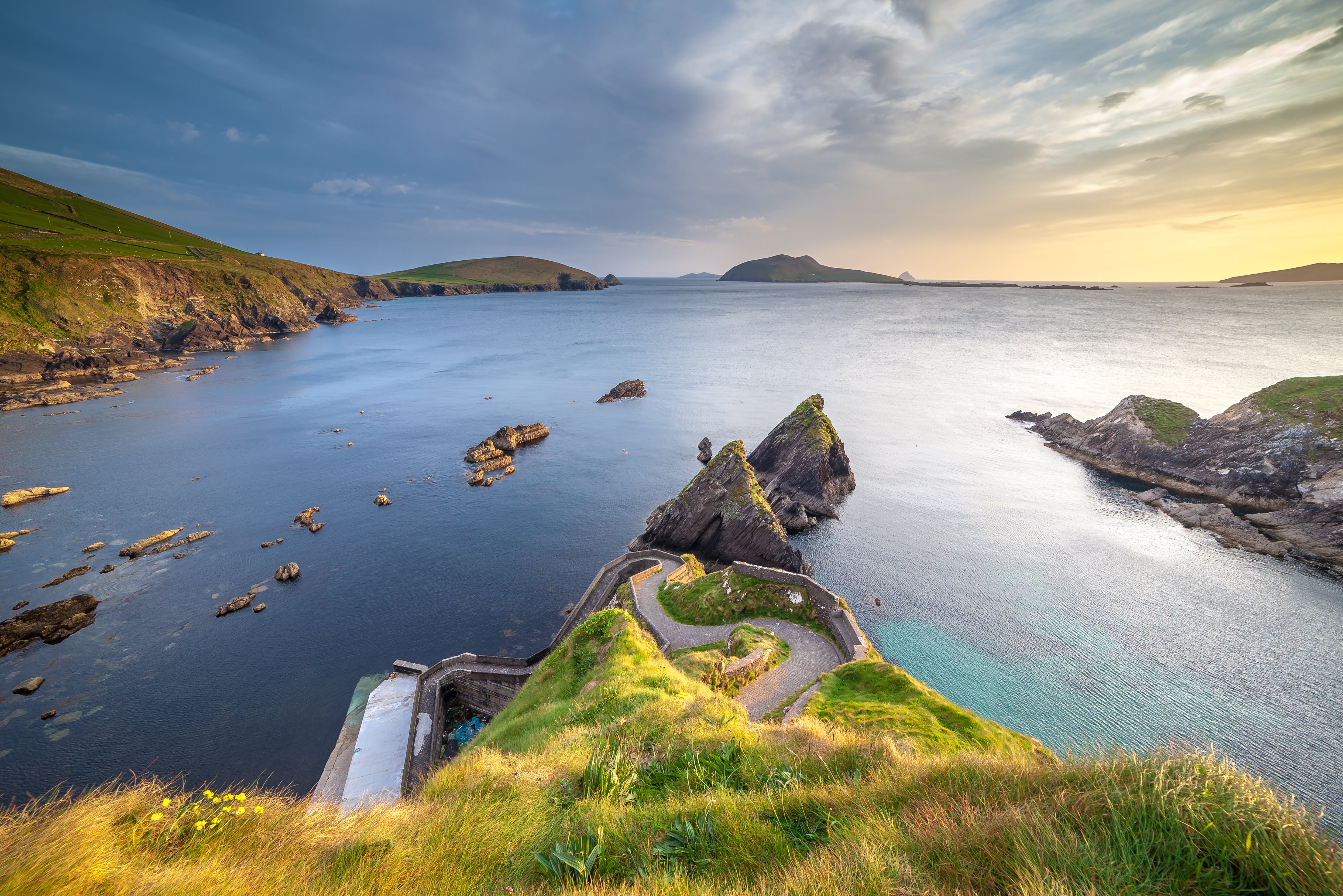 Dunquin Pier On The West Coast Of Kerry In The Dingle Peninsula