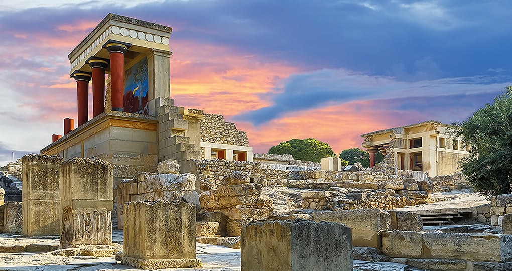 Step into a site of Greek mythology at Knossos Palace, said to be home to the labyrinth and Minotaur Step into a site of Greek mythology at Knossos Palace, said to be home to the labyrinth and Minotaur