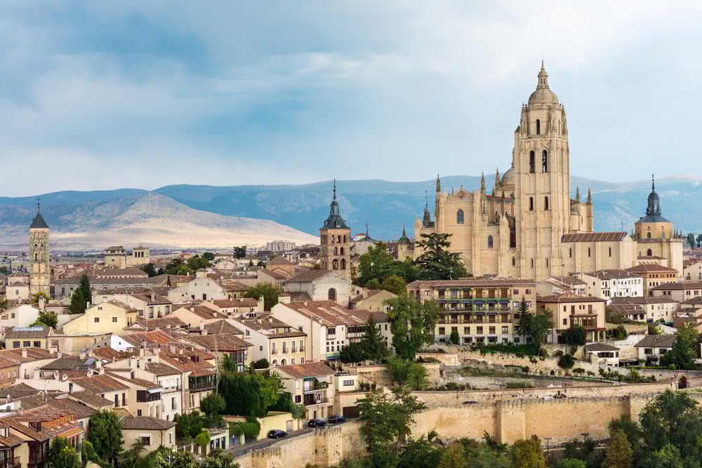 Old wall of the town of Segovia is always a great inclusion on Spain tours