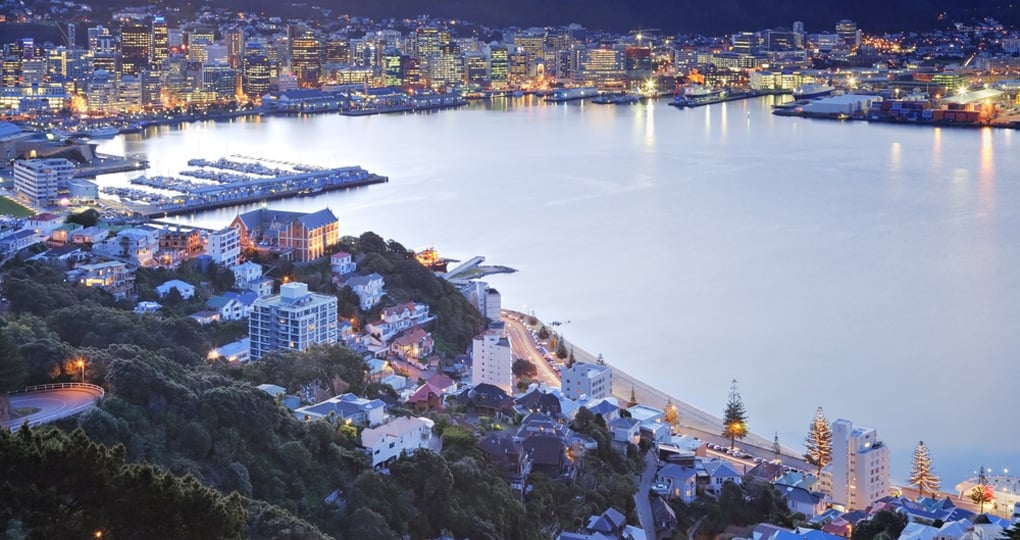 Twilight over Wellington harbour and an photo opportunity while on your New Zealand vacation. Twilight over Wellington harbour and an photo opportunity while on your New Zealand vacation.