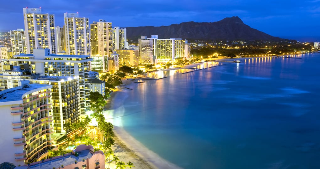 The Diamond Head and Waikiki Beach- always a great time to relax and sunbath while on your Oahu vacation
