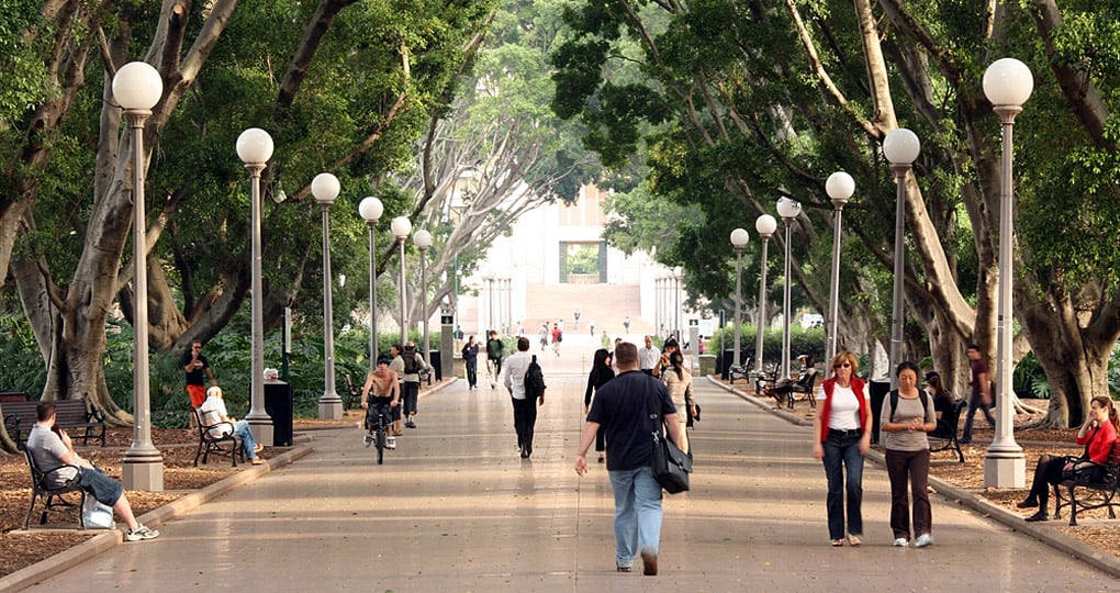 Walking through Hyde Park