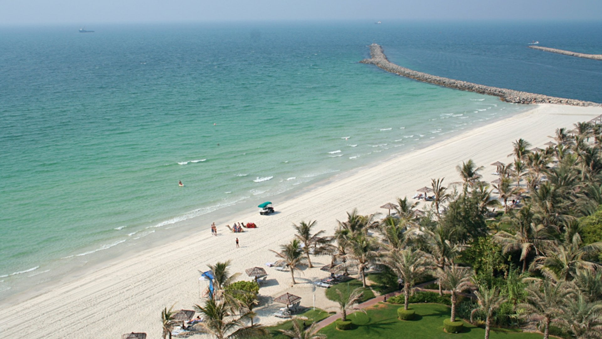 Aerial View of Jumeira Beach, Dubai, United Arab Emirates (UAE)