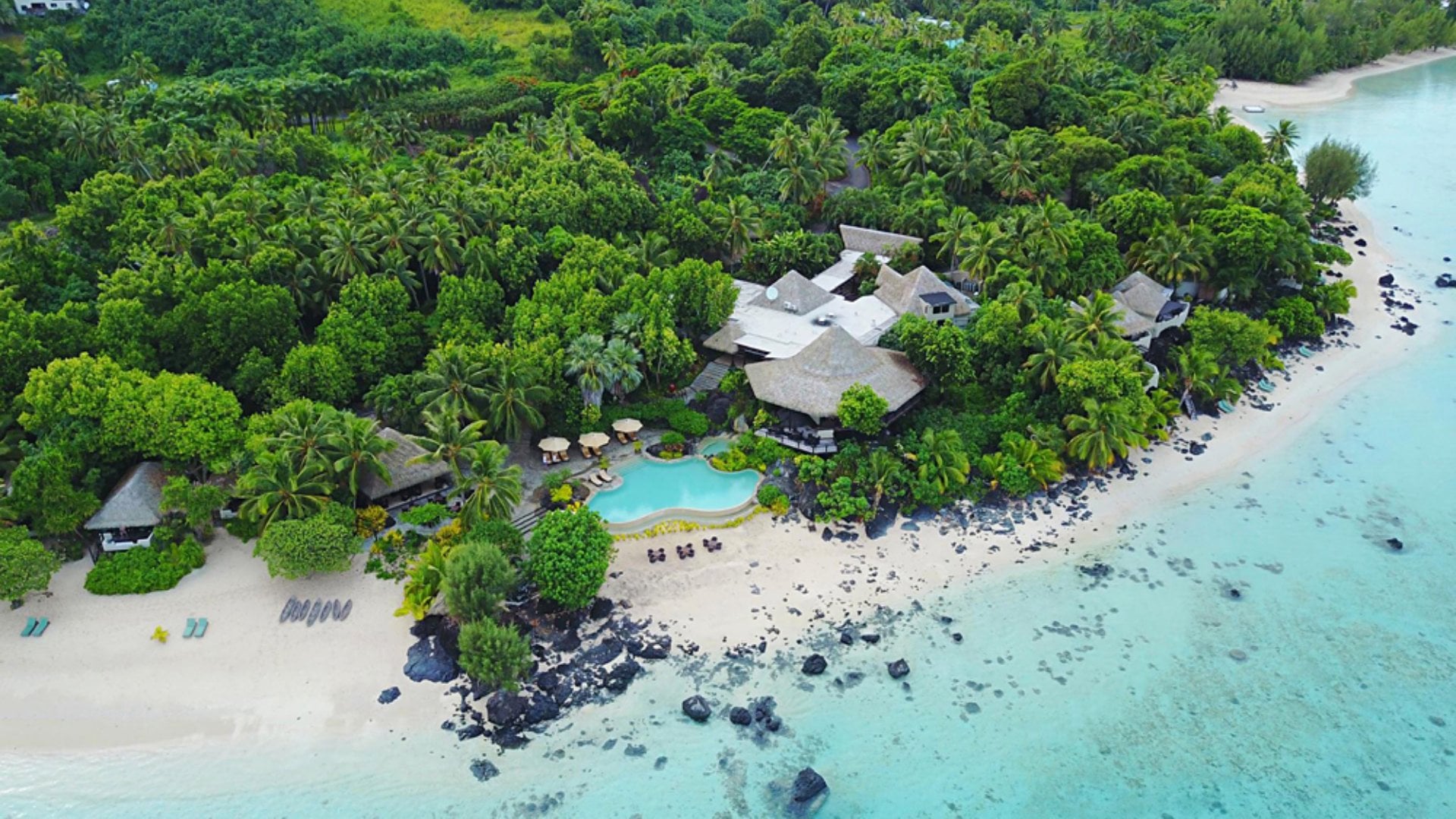 Alejandro - Aerial View of Pacific Resort, Aitutaki, Cook Islands