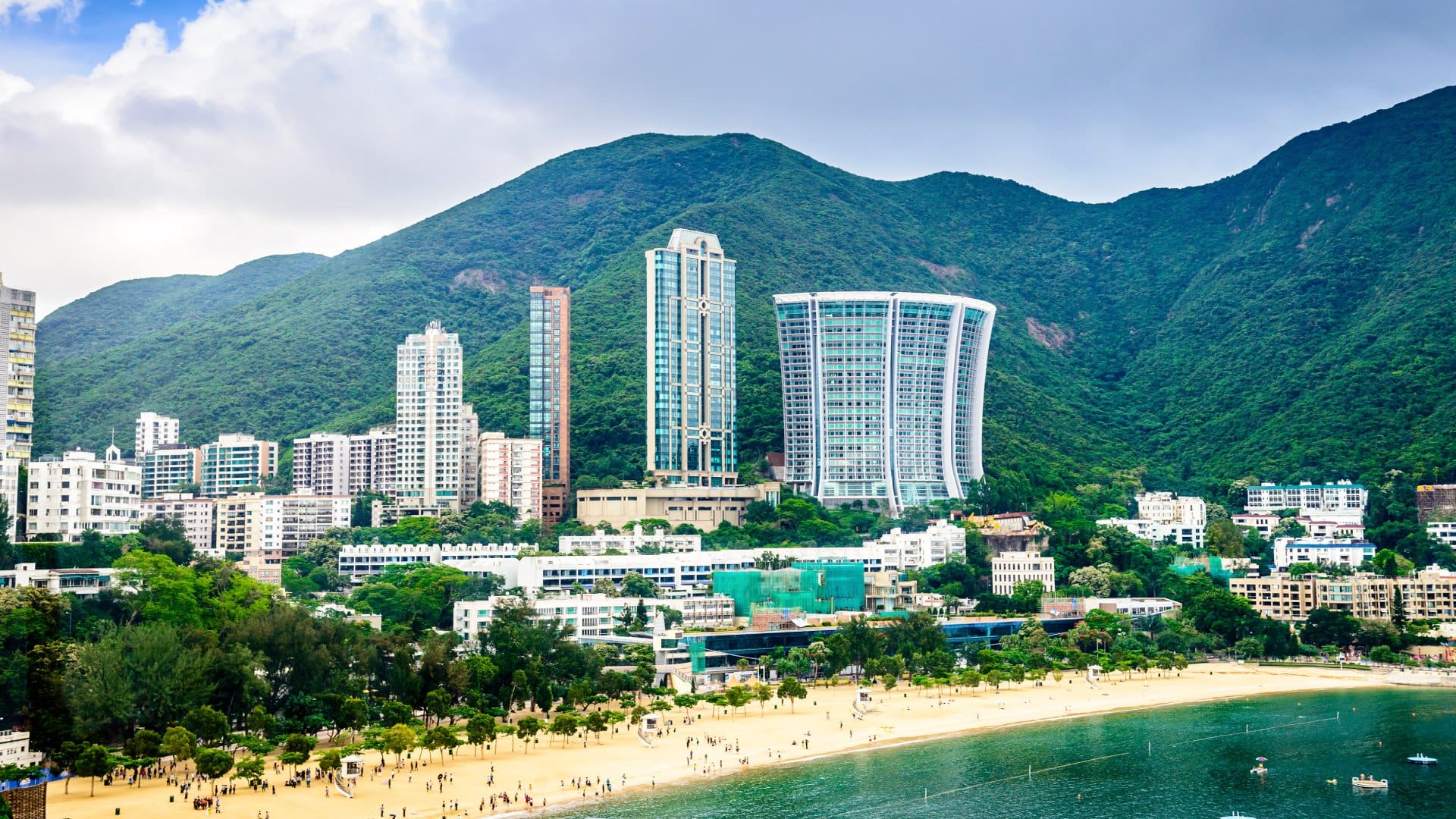 Beachfront skyline at Repulse Bay
