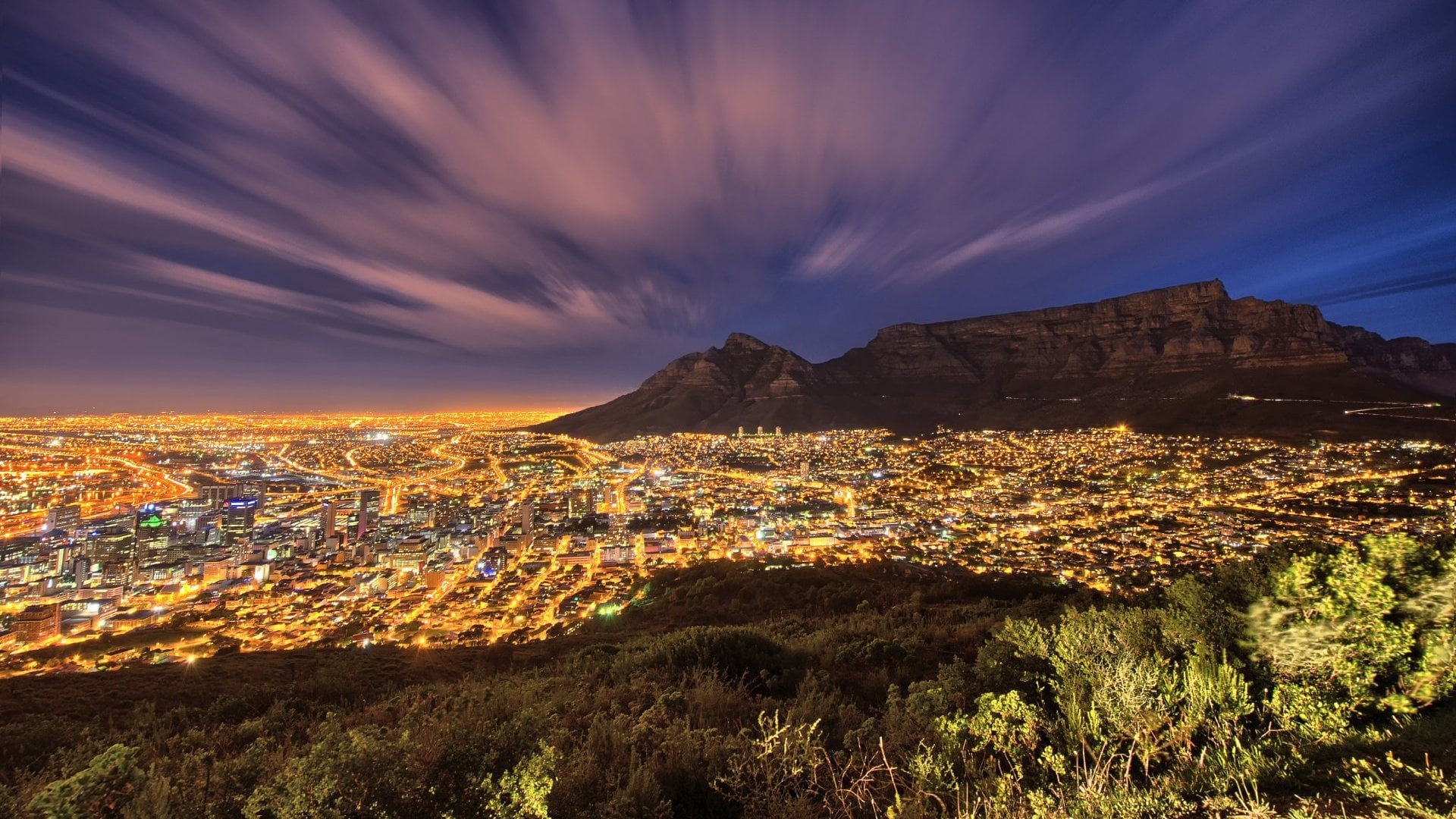 Cape Town at night
