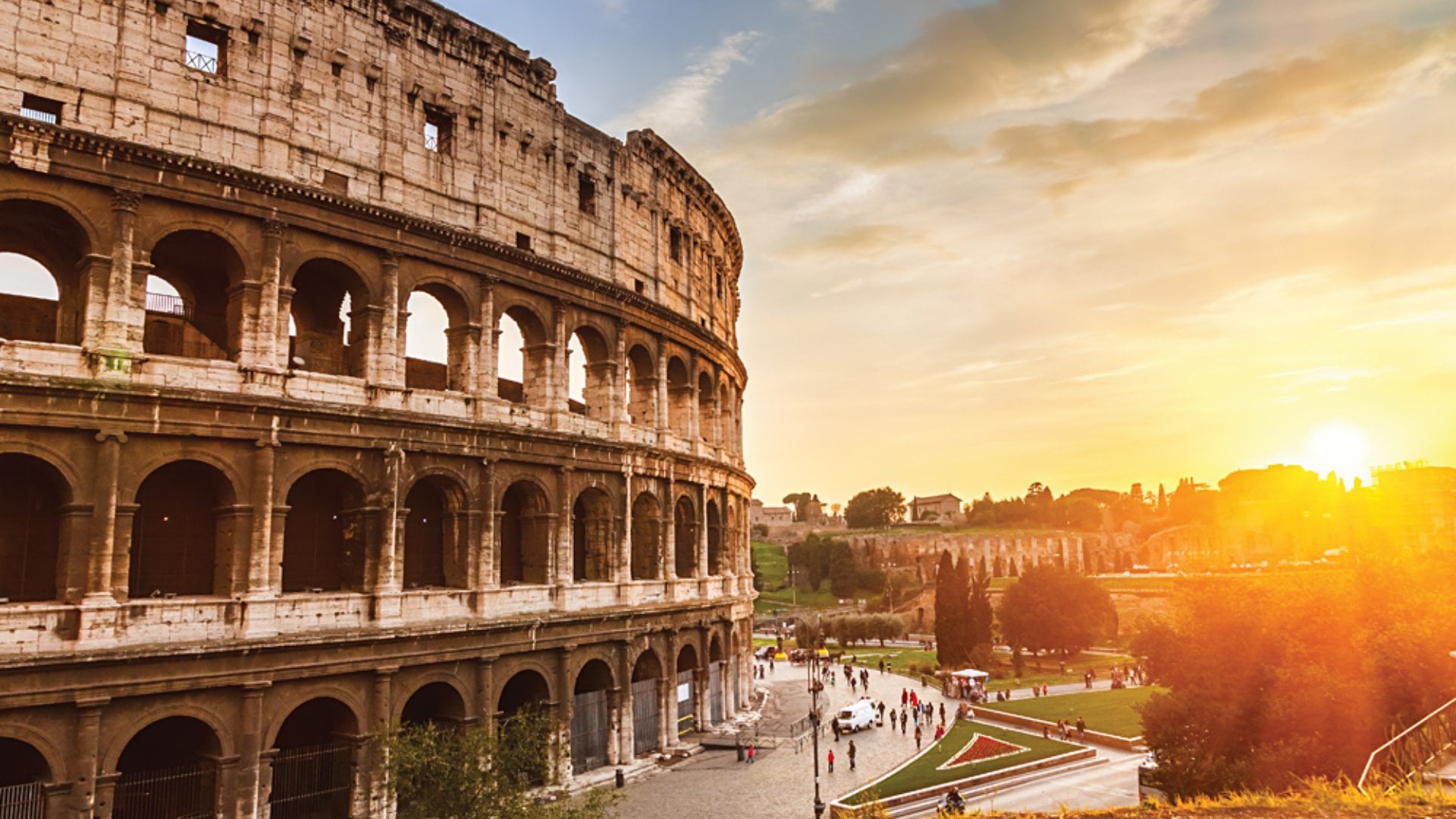 Coliseum at Sunset, Rome, Italy
