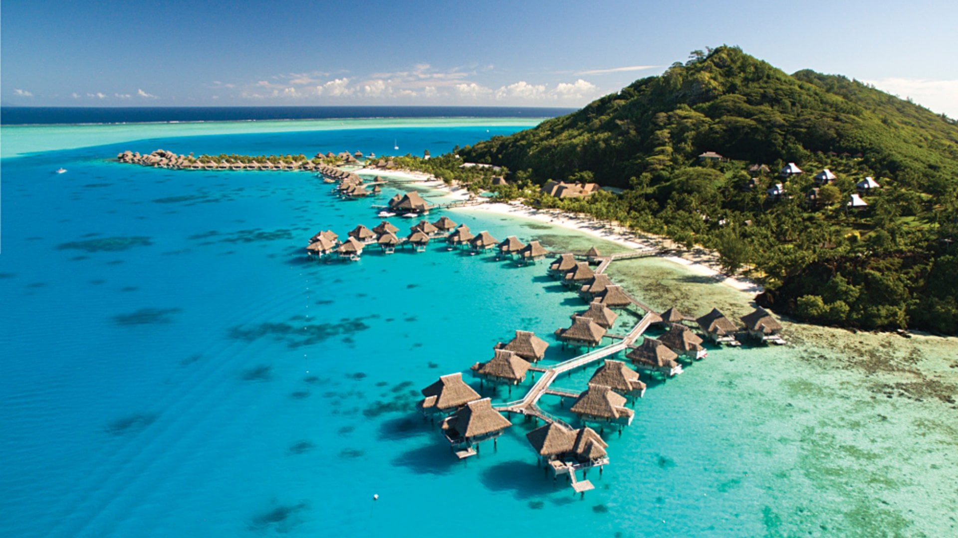 Conrad Bora Bora - Aerial View, Tahiti (French Polynesia)