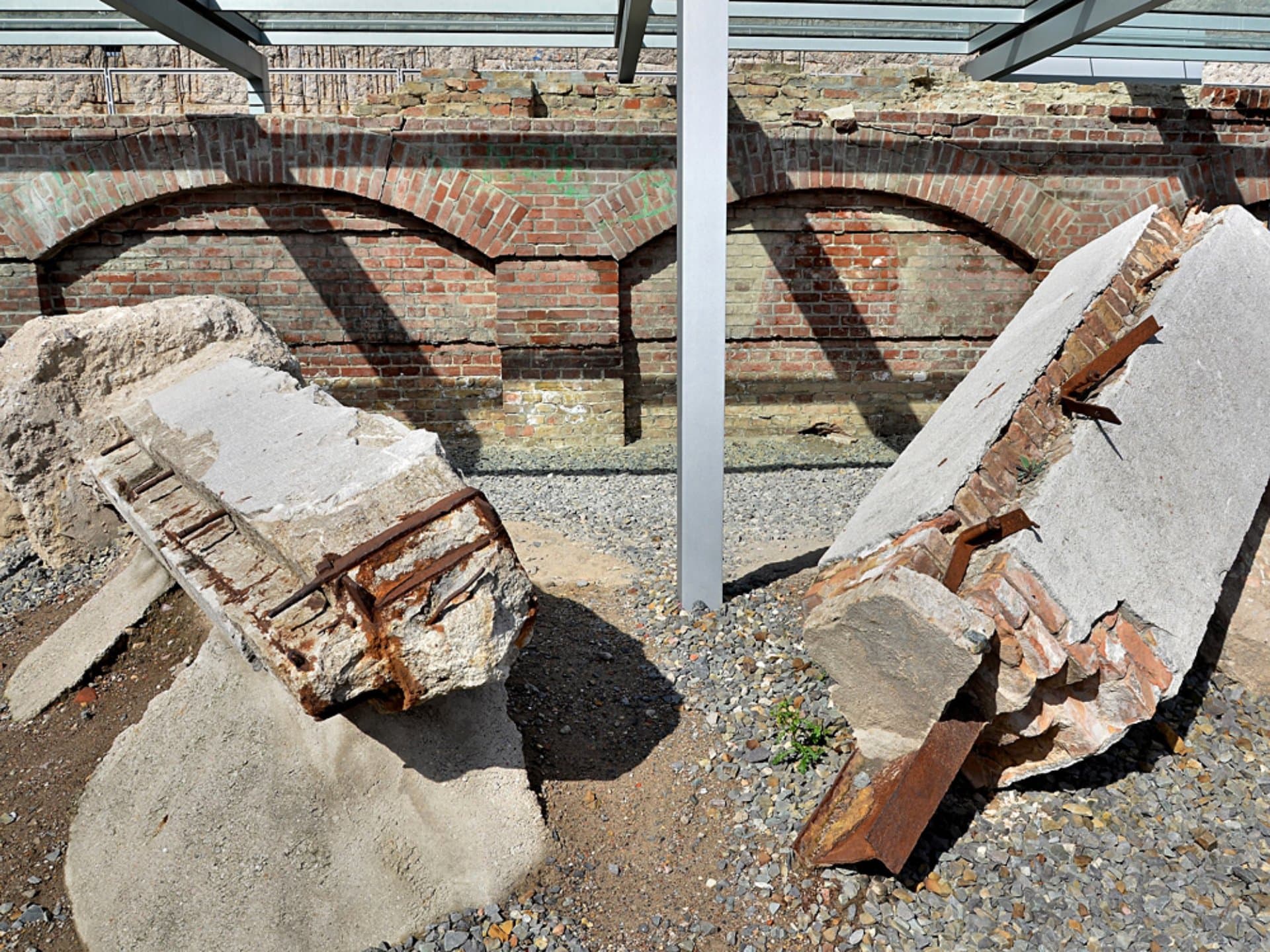 Exhibition Near Berlin Wall at Topography of Terror, Berlin, Germany