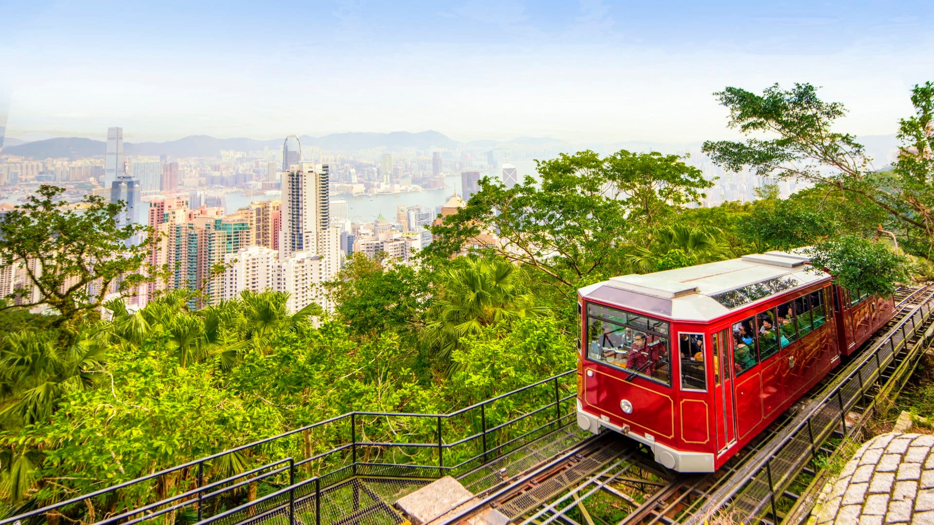 Hong Kong Tram at Victoria Peak, Hong Kong