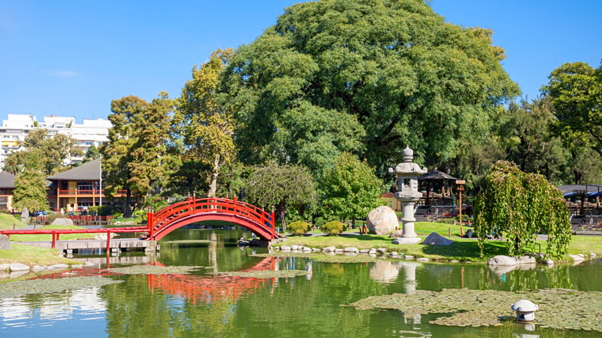 Japanese Gardens in Palermo District, Buenos Aires, Argentina