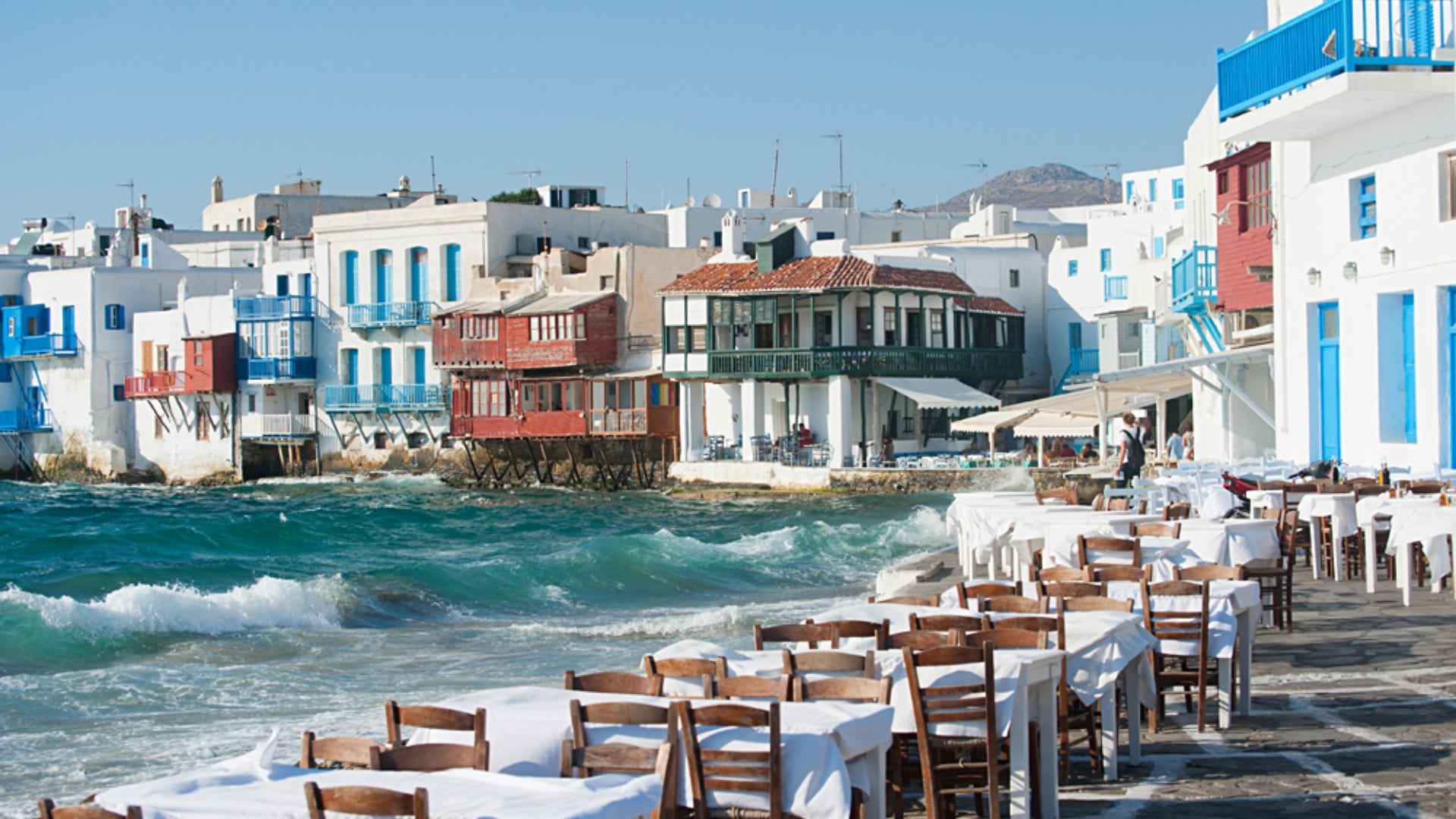 Little Venice in Mykonos, Greece