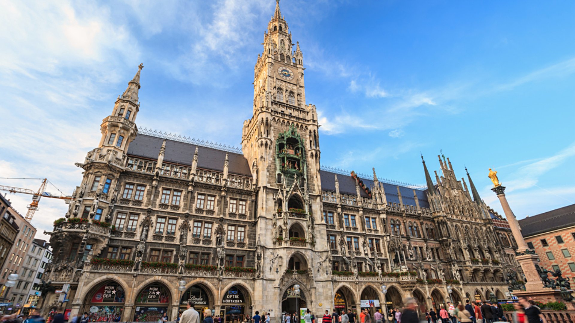 Marienplatz Town Hall in Munich, Germany