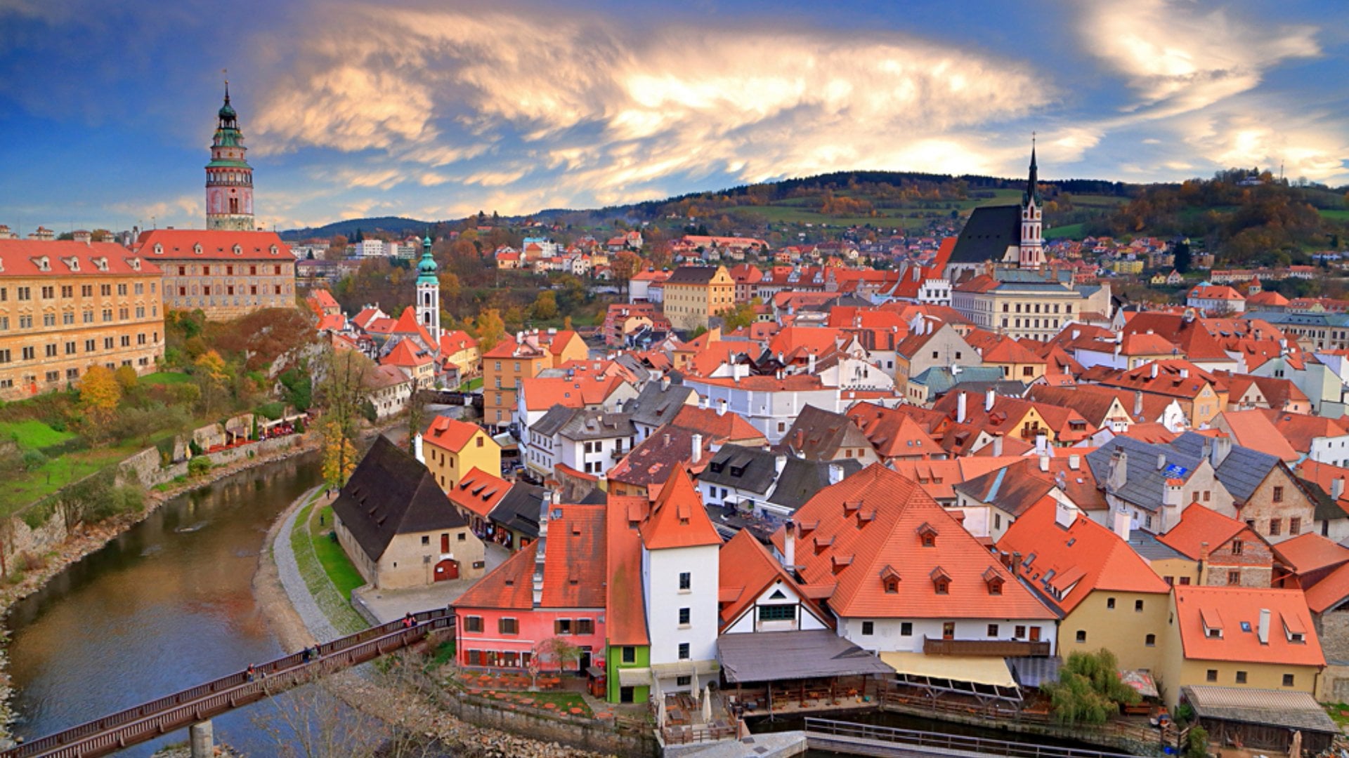 Medieval town of Cesky Krumlov, Czech Republic