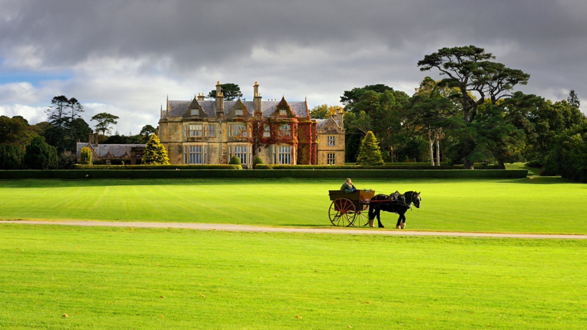 Muckross House and gardens in Killarney National Park, Ireland