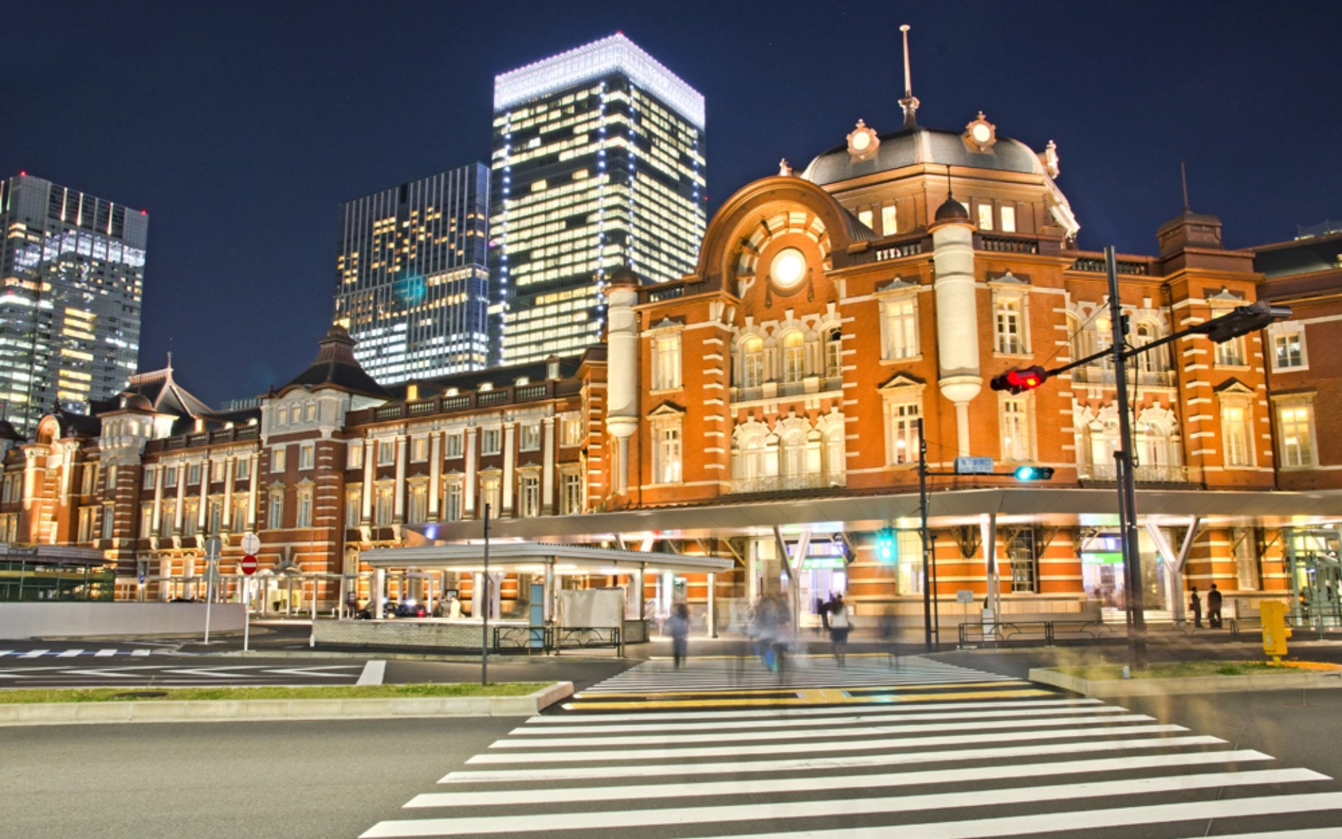 Night view of Tokyo Station, Tokyo, Japan
