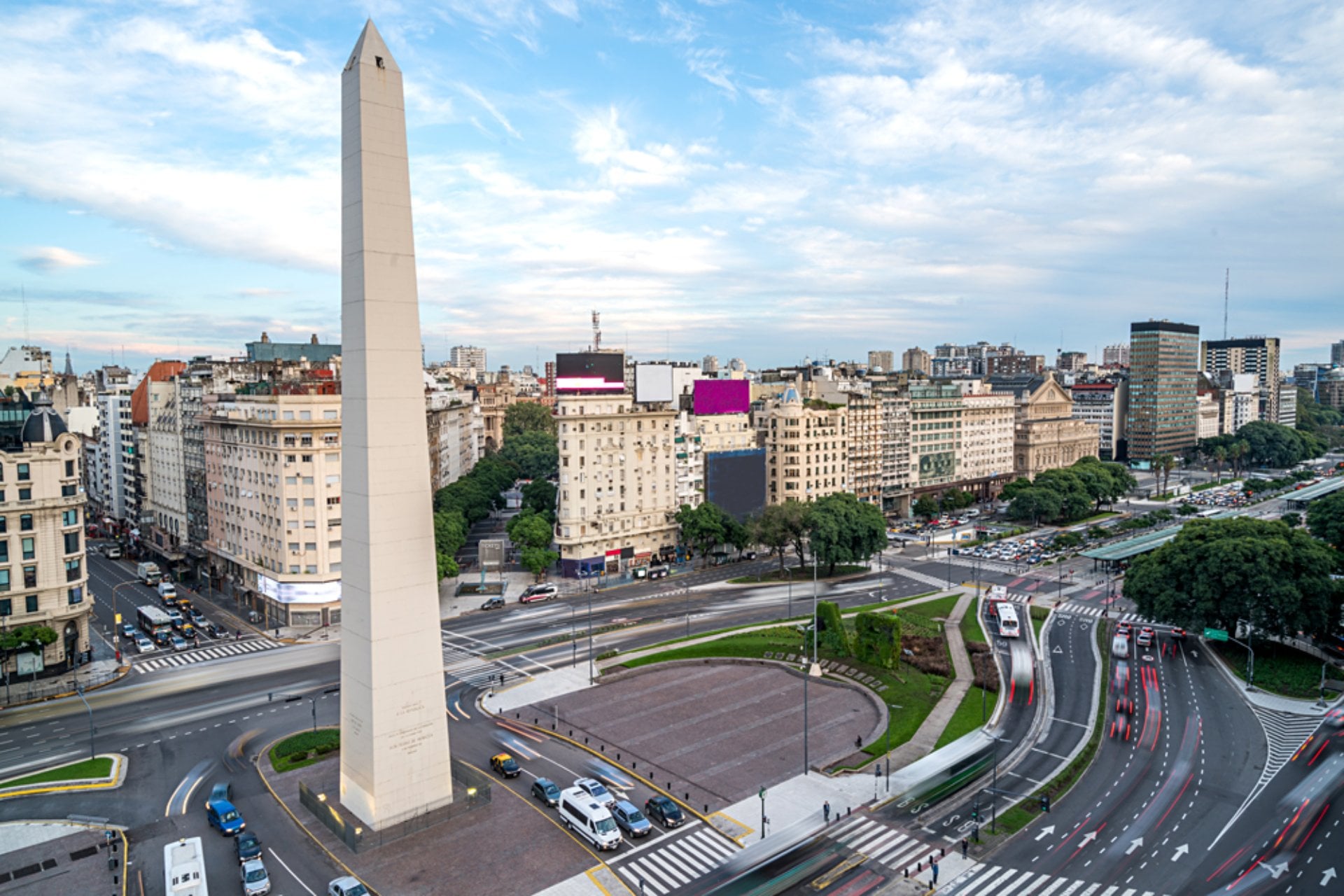 Obelisk of Buenos Aires, centre of the city, Argentina