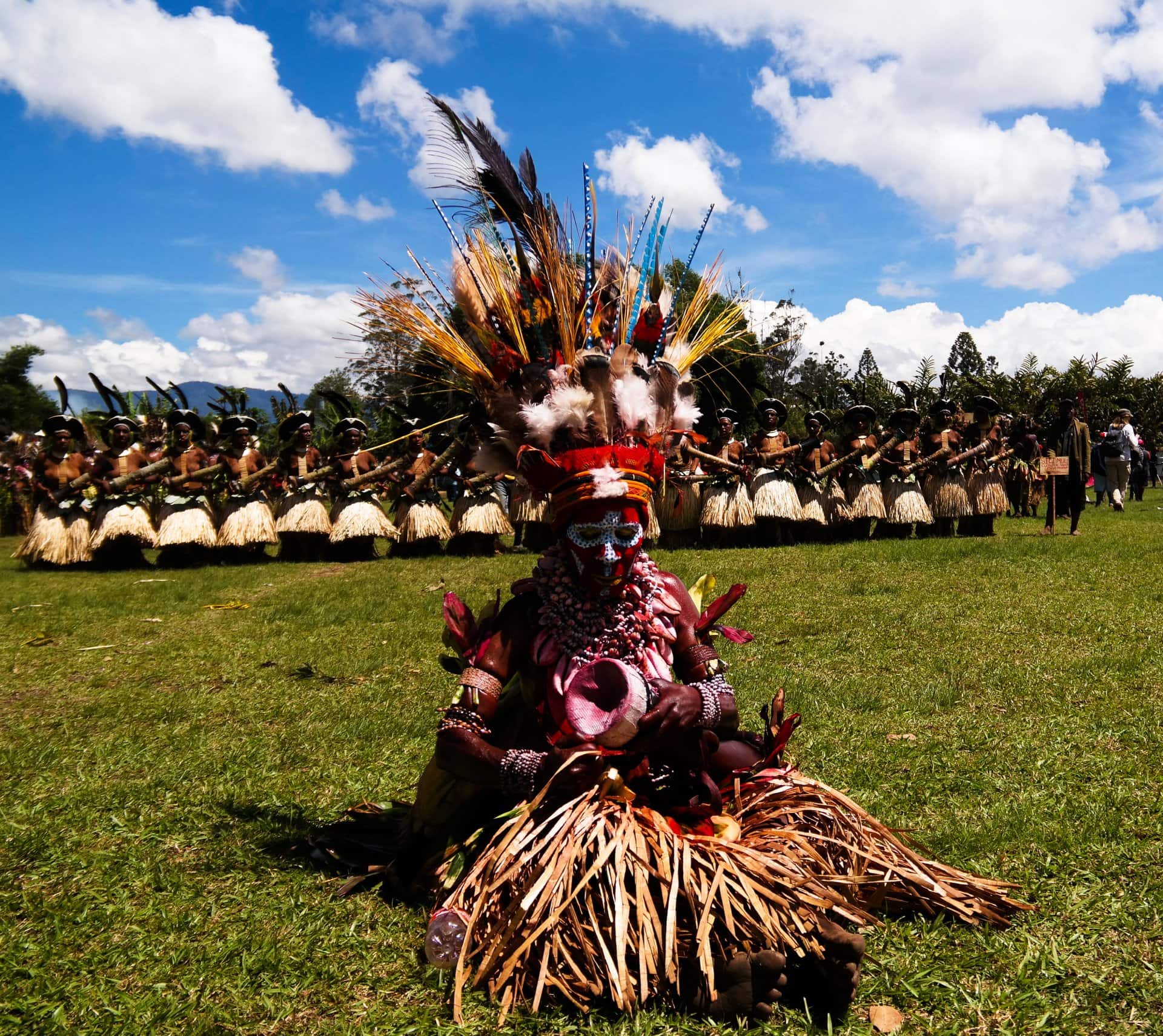 Participants of the Mount Hagen local tribe festive