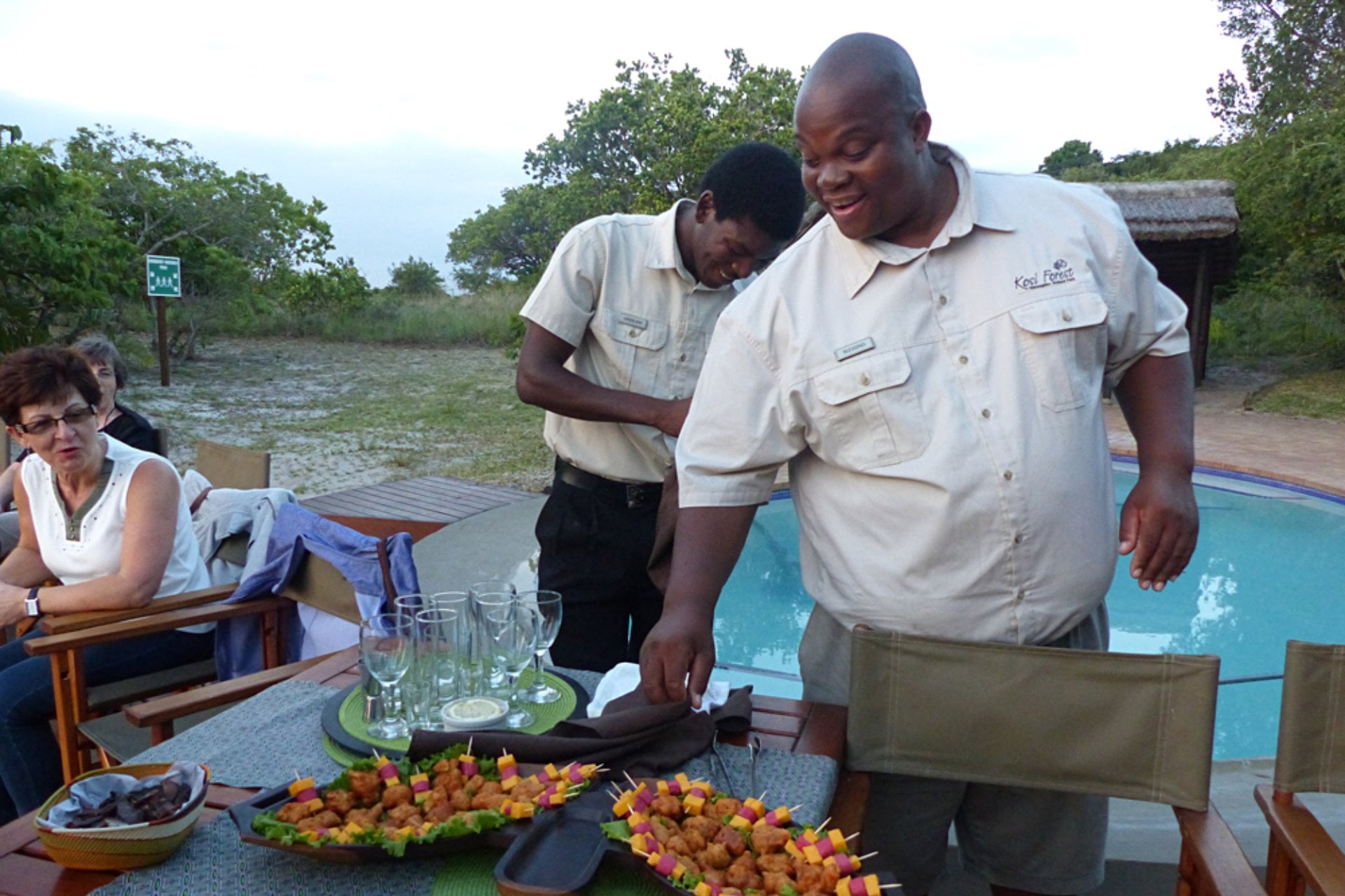 Raewyn Reid - Lodge Manager, Blessing, Overseeing Our Sundowner Experience, Kosi Forest Lodge, Isimangaliso Wetland Park, South Africa