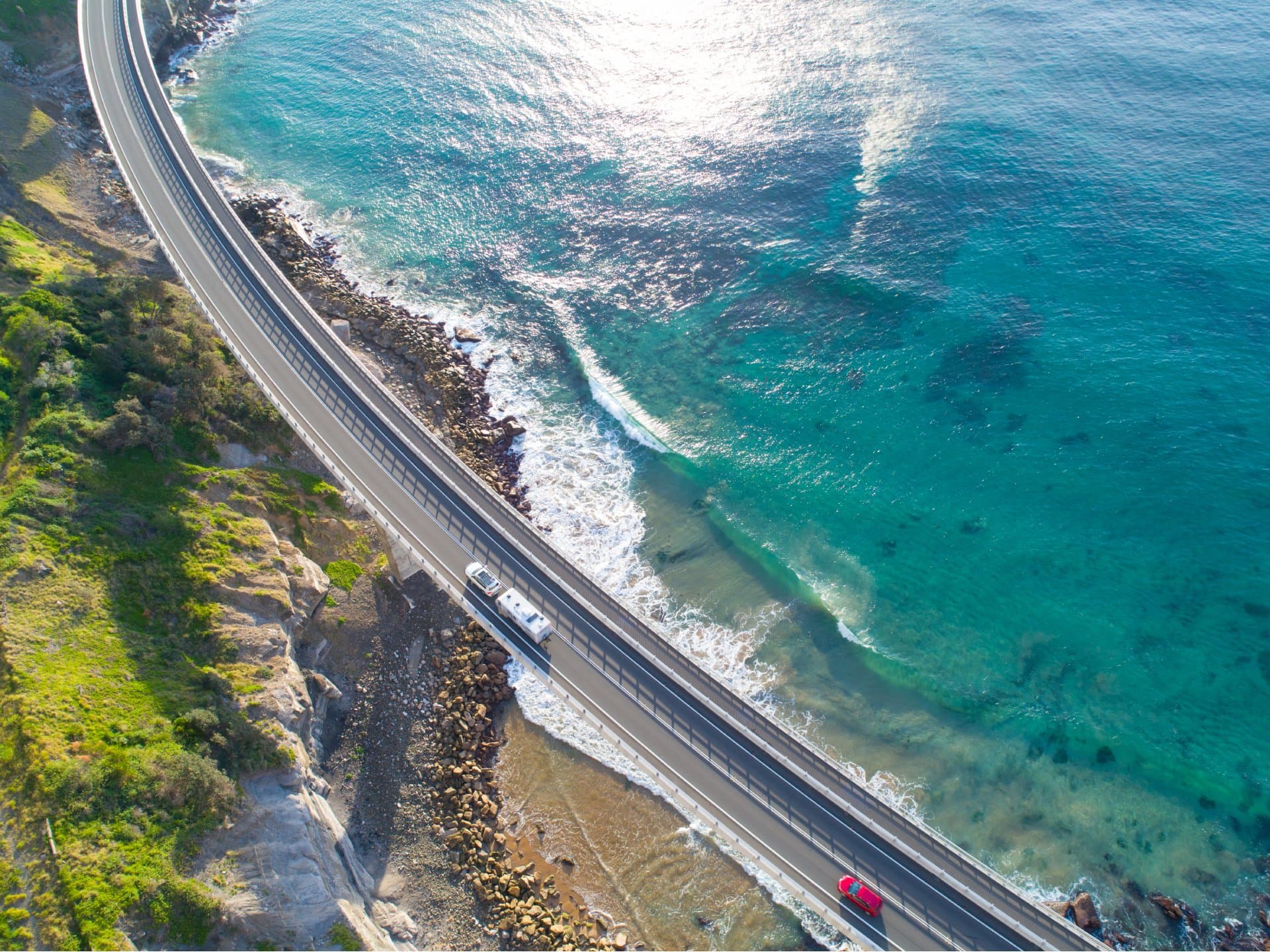 Sea Cliff Bridge, New South Wales Aerial