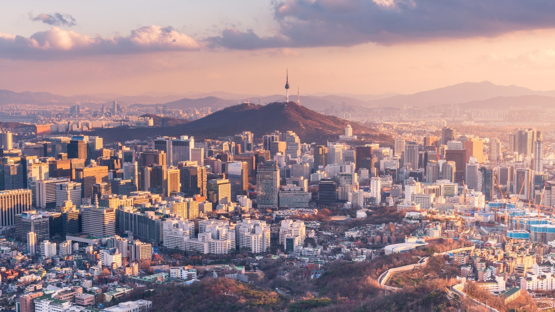 Seoul city skyline