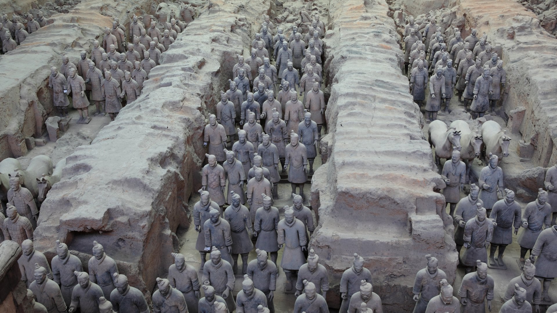 The Terracotta Army of Xian in China