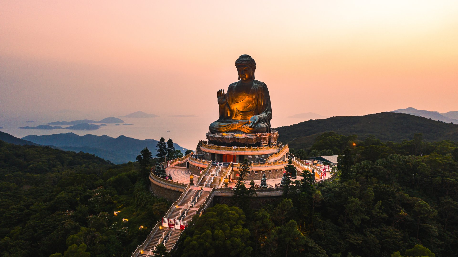 Tian Tan Buddha, also known as the Big Buddha. Hong Kong