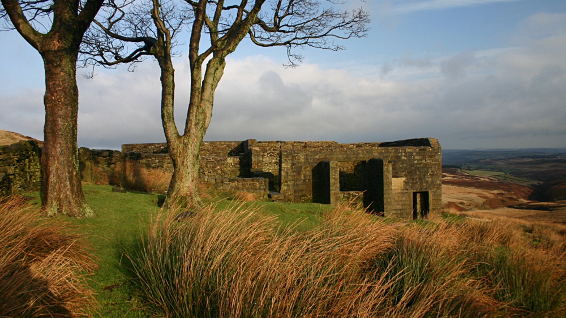 Top Withens Farmhouse, Haworth, Yorkshire, England, UK